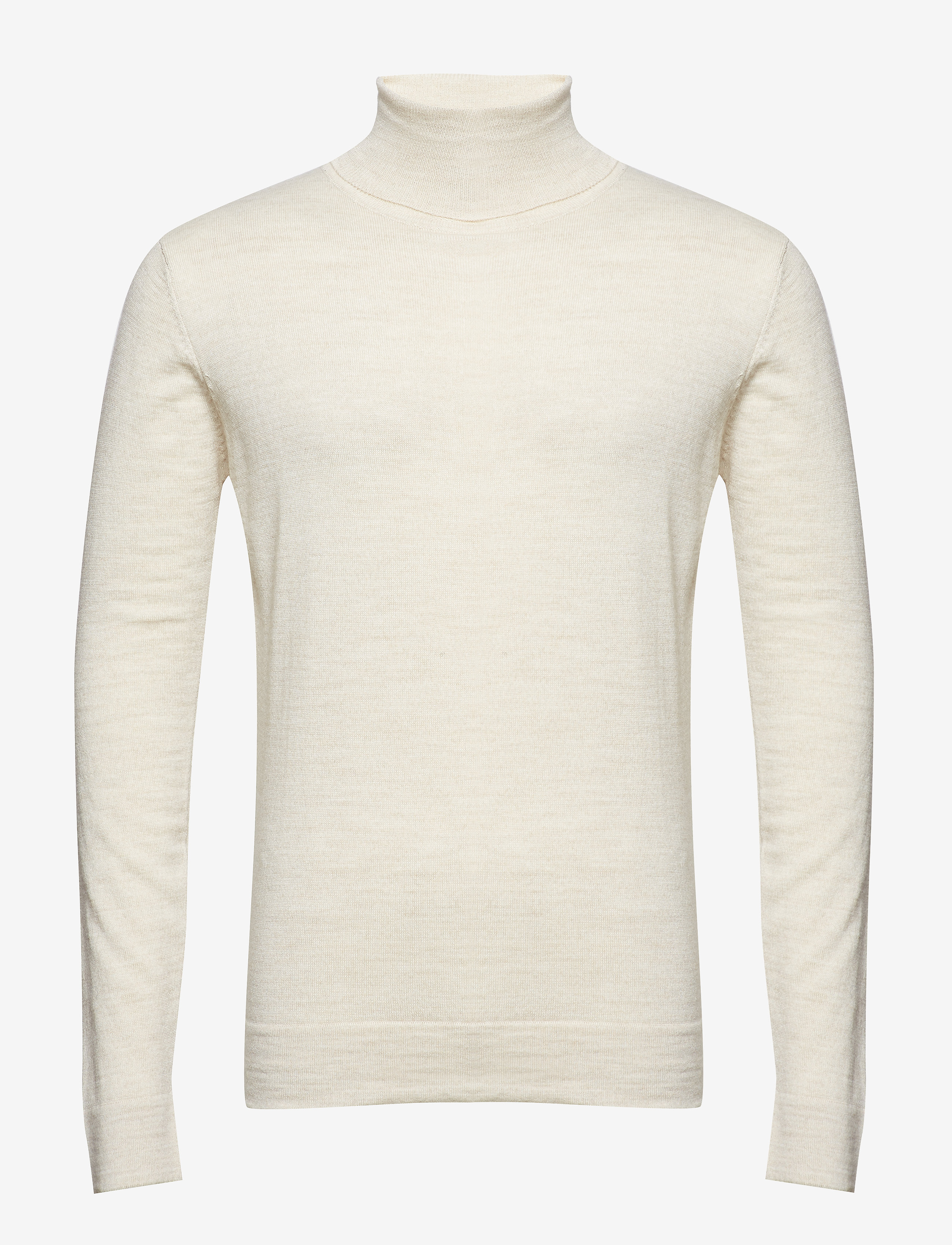 Merino knit roll-neck - OFF WHITE