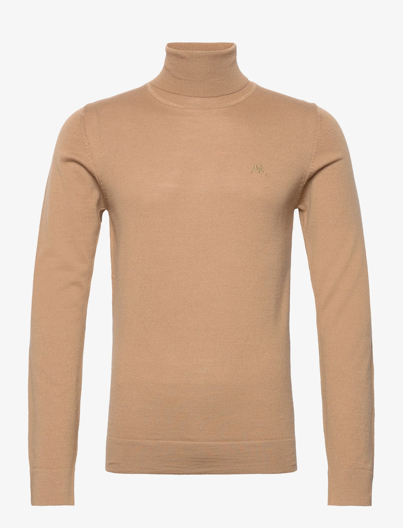 Lindbergh - Merino knit roll neck - basic-strickmode - tan camel - 0