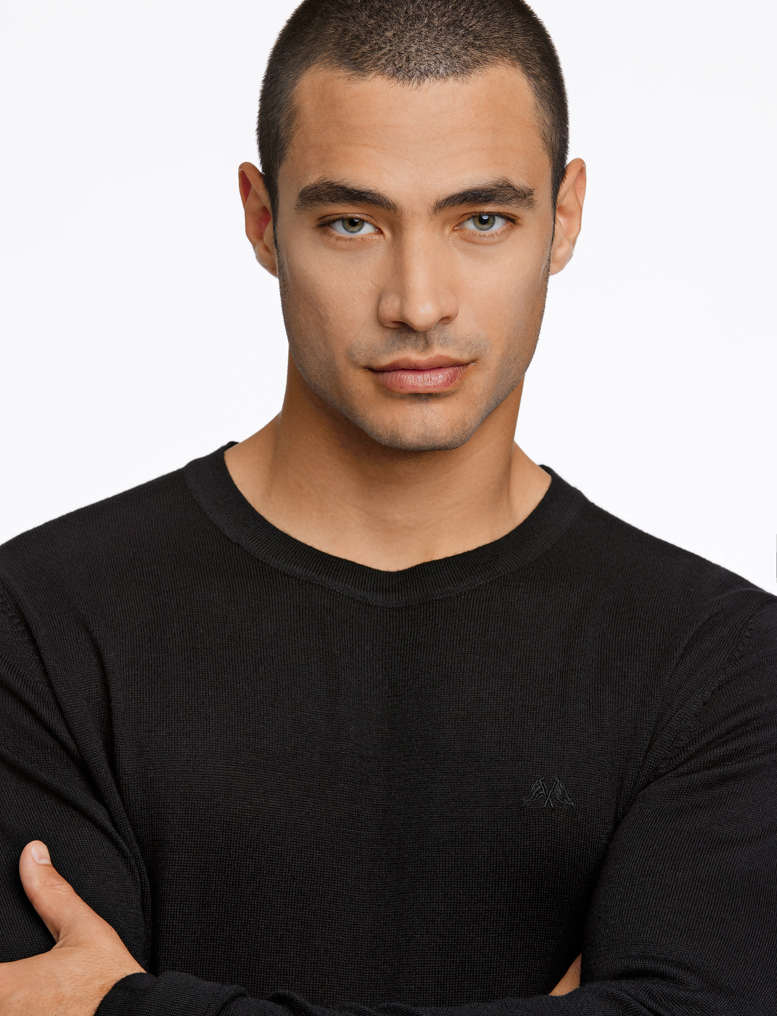 Lindbergh - Merino knit o-neck - round necks - black - 5
