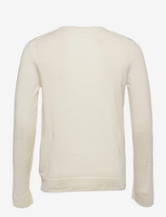Lindbergh - Merino knit o-neck - megztiniai su apvalios formos apykakle - bone white - 1