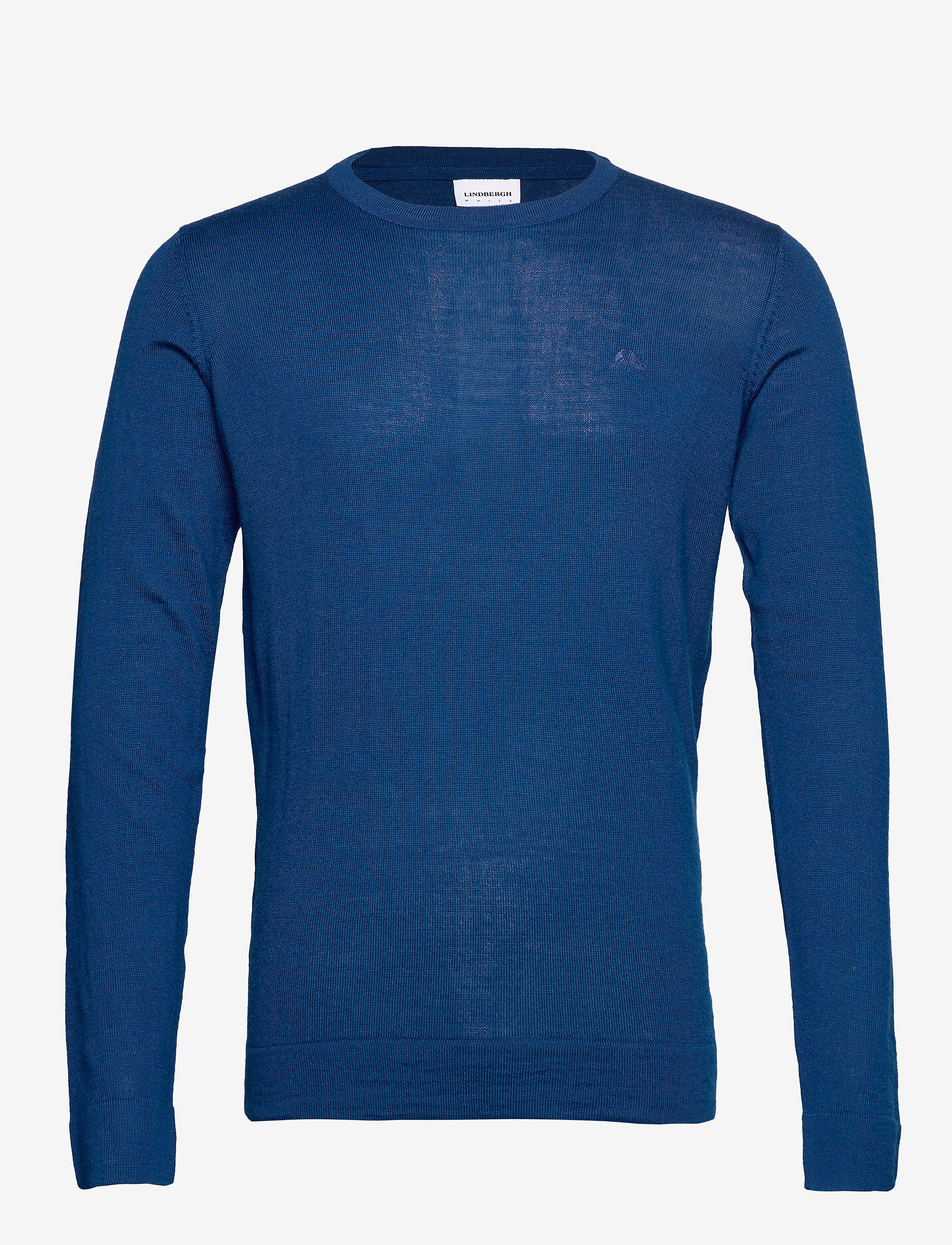 Merino knit o-neck - DEEP BLUE