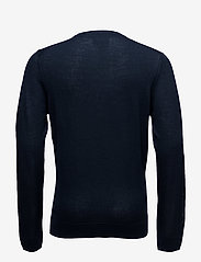 Lindbergh - Merino knit o-neck - trøjer - navy - 1