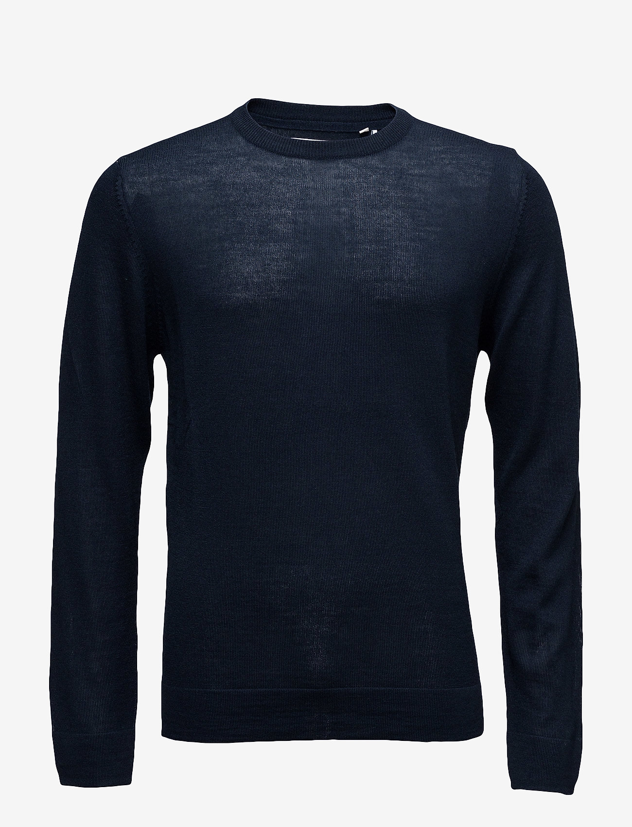 Lindbergh - Merino knit o-neck - rundhalsad - navy - 1