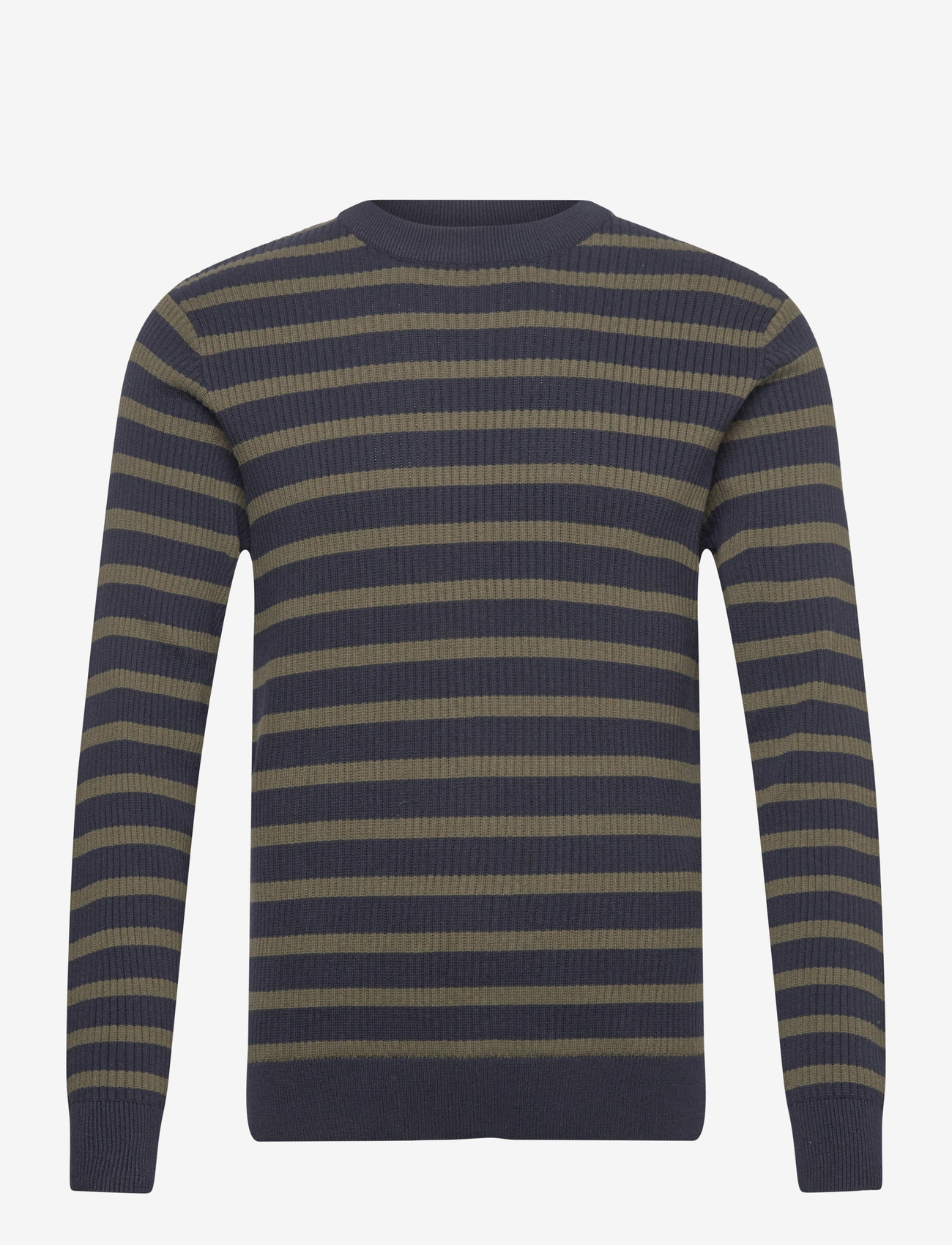 Lindbergh - Recycled crew neck knit L/S - rund hals - army - 1