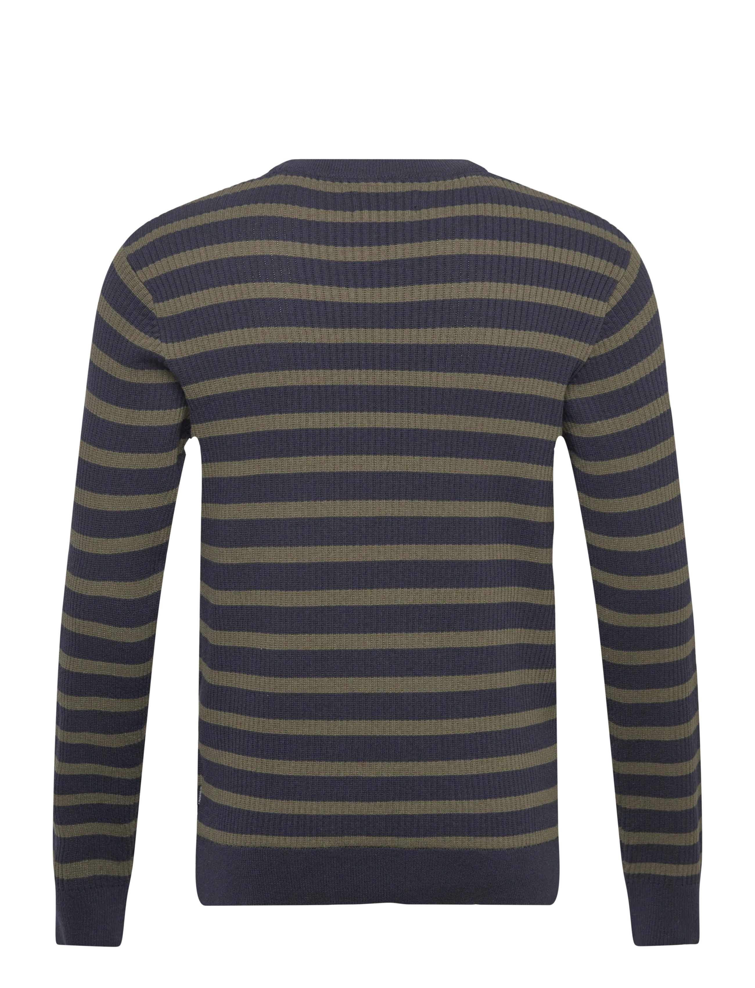 Lindbergh - Recycled crew neck knit L/S - Ümmarguse kaelusega kudumid - army - 2
