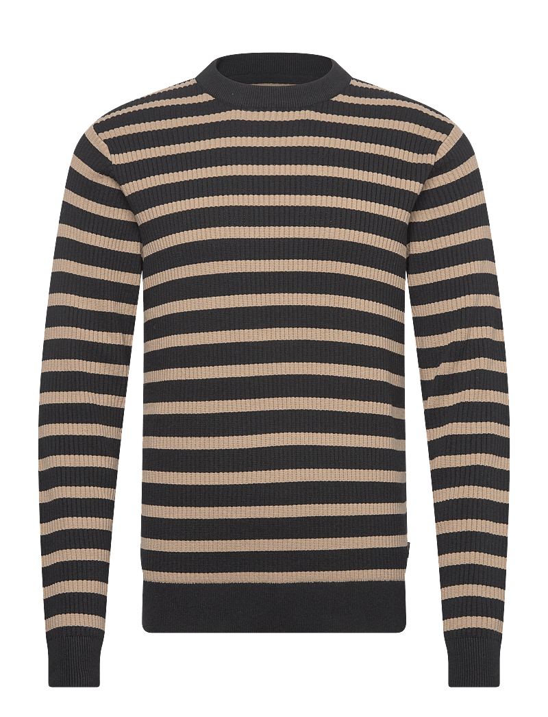 Lindbergh - Recycled crew neck knit L/S - rundhals - black - 1