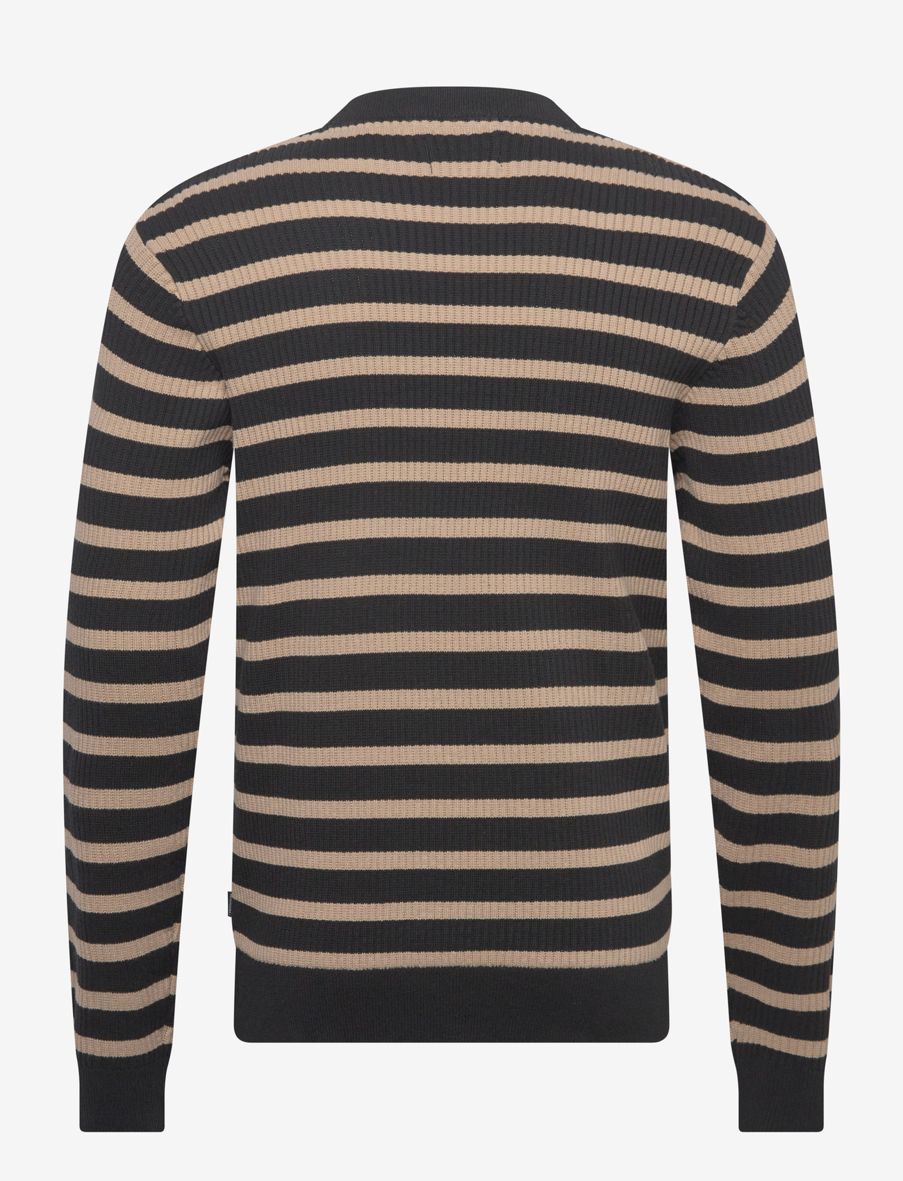 Lindbergh - Recycled crew neck knit L/S - rund hals - black - 2