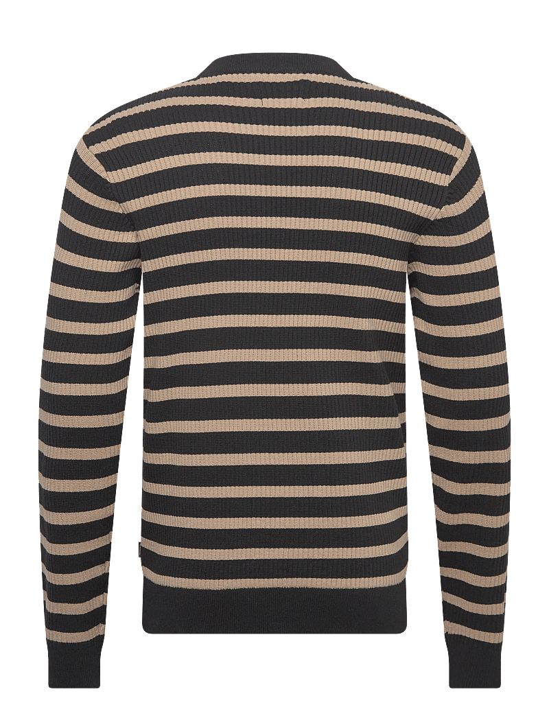 Lindbergh - Recycled crew neck knit L/S - rundhals - black - 2