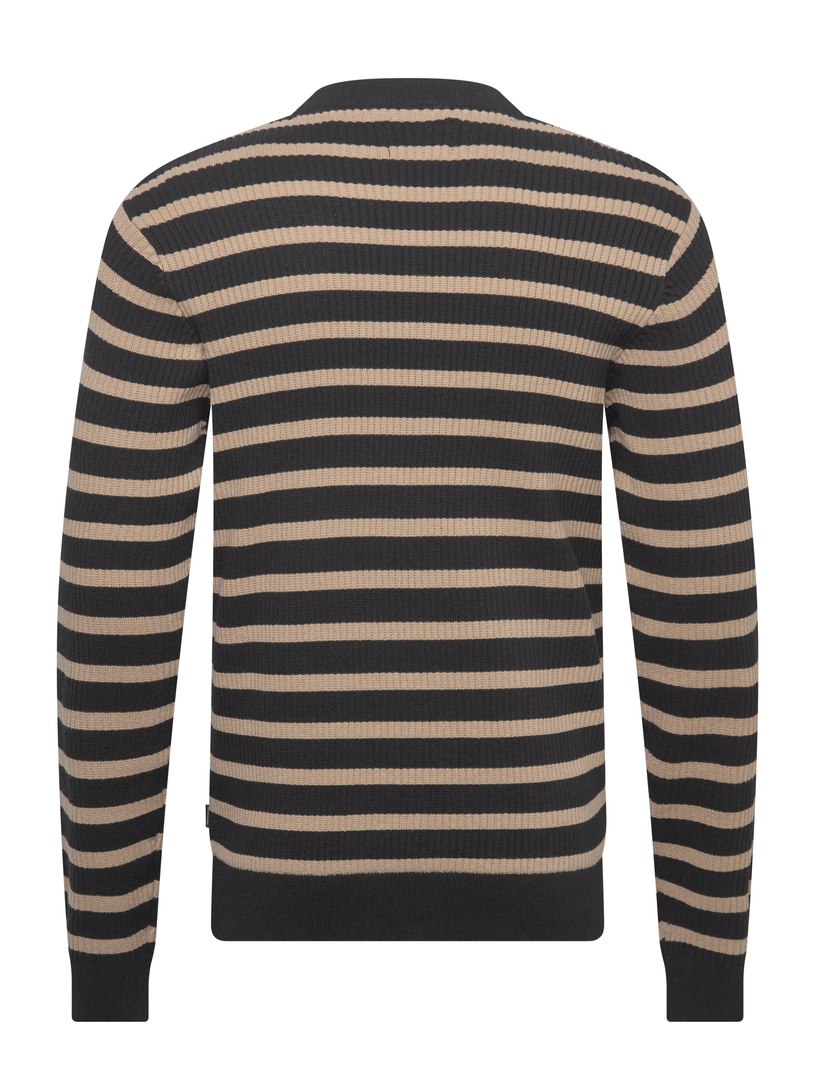 Lindbergh - Recycled crew neck knit L/S - Ümmarguse kaelusega kudumid - black - 2