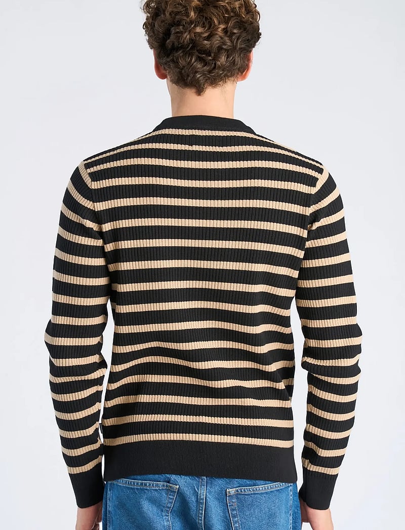 Lindbergh - Recycled crew neck knit L/S - rundhals - black - 4
