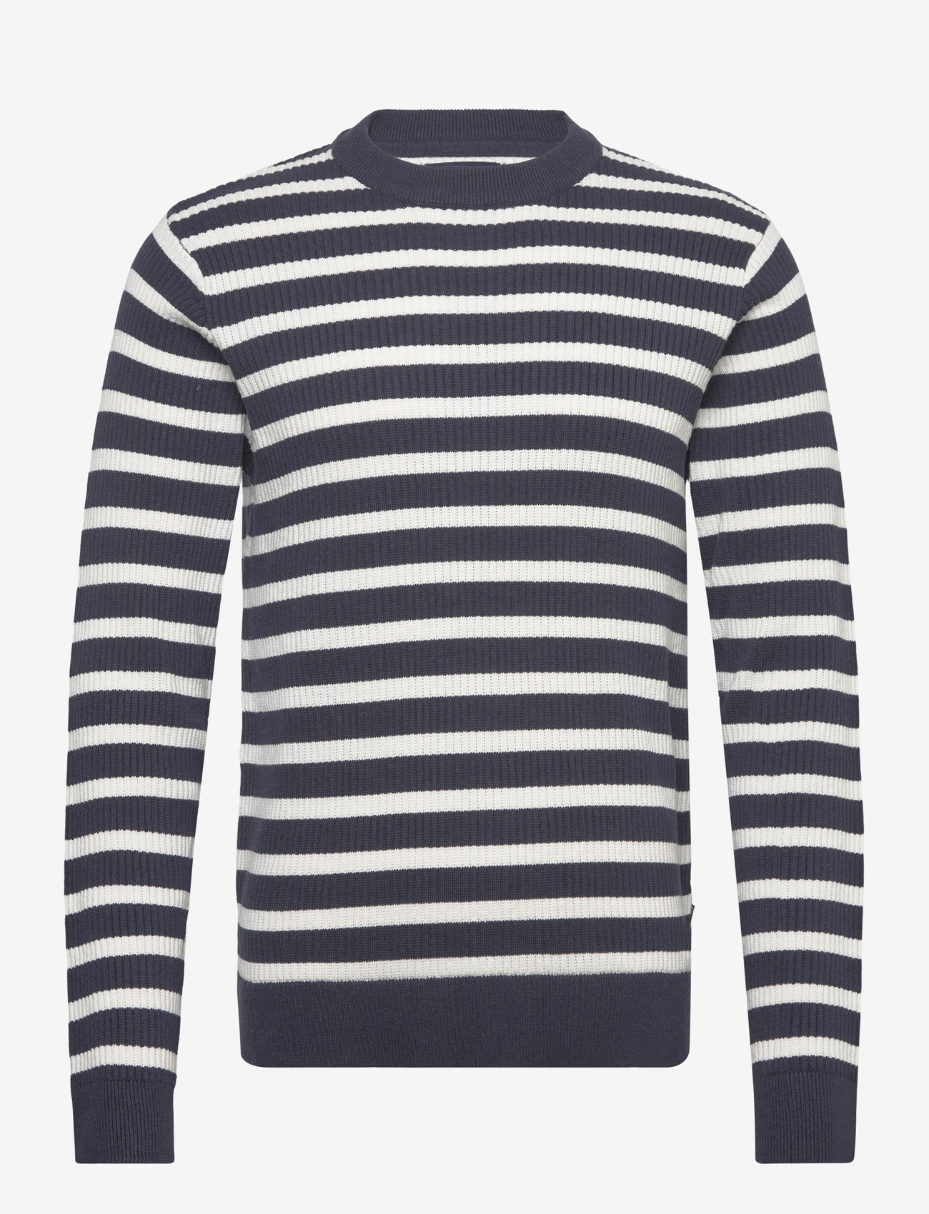 Lindbergh - Recycled crew neck knit L/S - rund hals - navy - 1