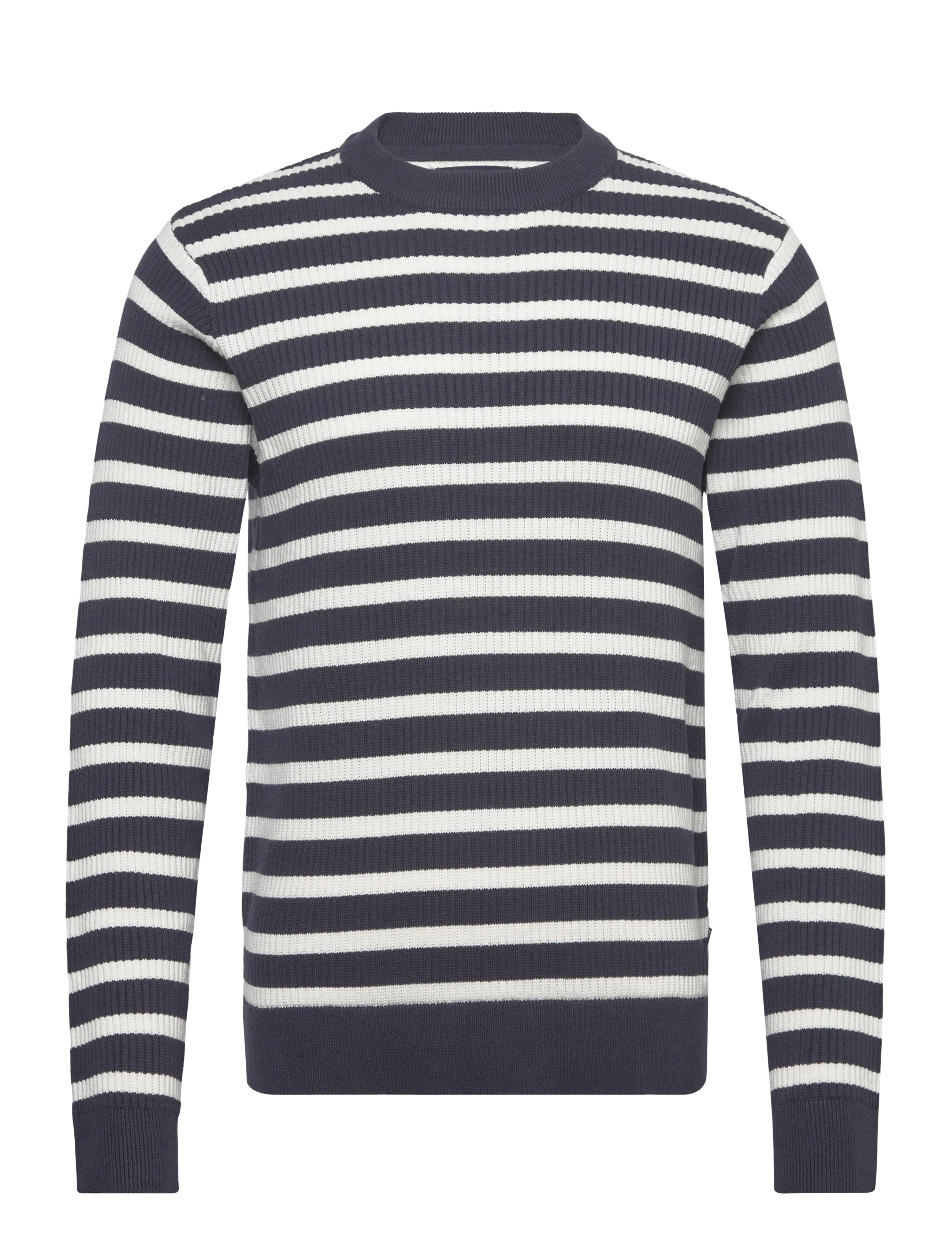Lindbergh Recycled crew neck knit L/S - Stickat - NAVY / navy