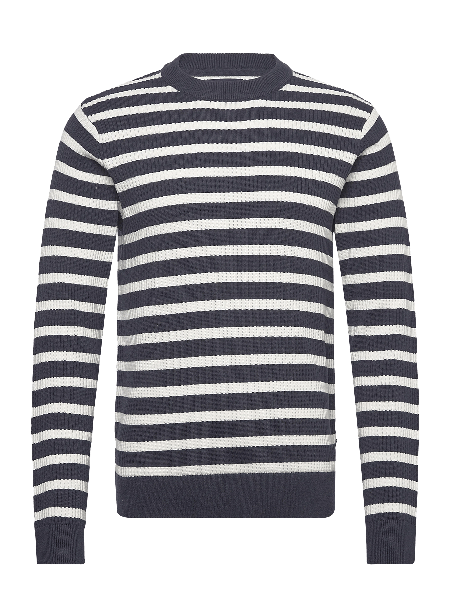 Lindbergh - Recycled crew neck knit L/S - pulls col rond - navy - 1