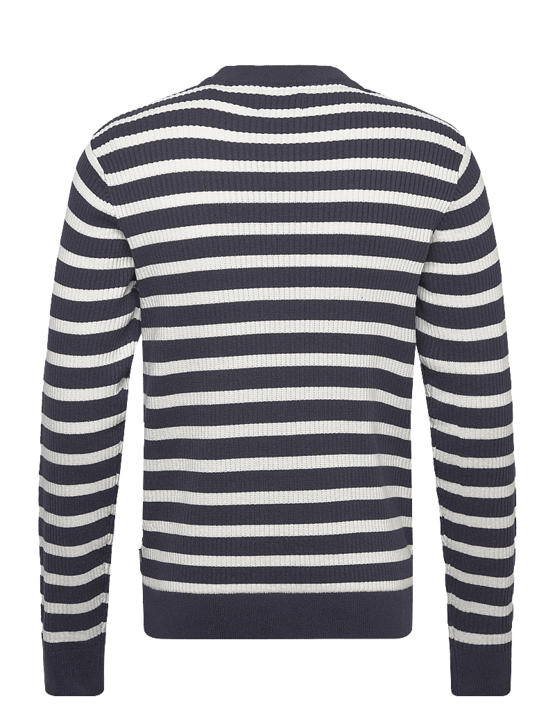 Lindbergh - Recycled crew neck knit L/S - Ümmarguse kaelusega kudumid - navy - 2