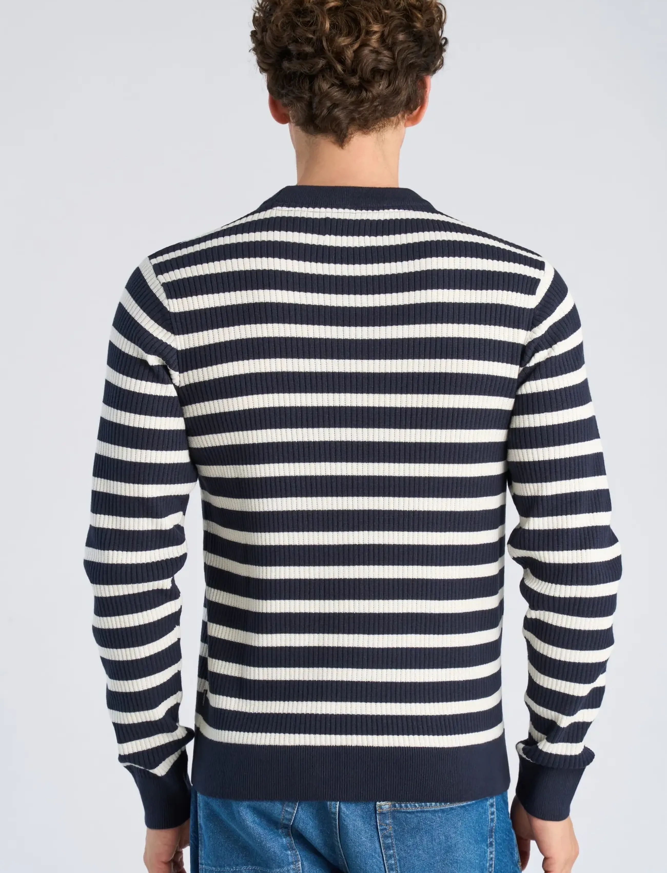 Lindbergh - Recycled crew neck knit L/S - pulls col rond - navy - 4