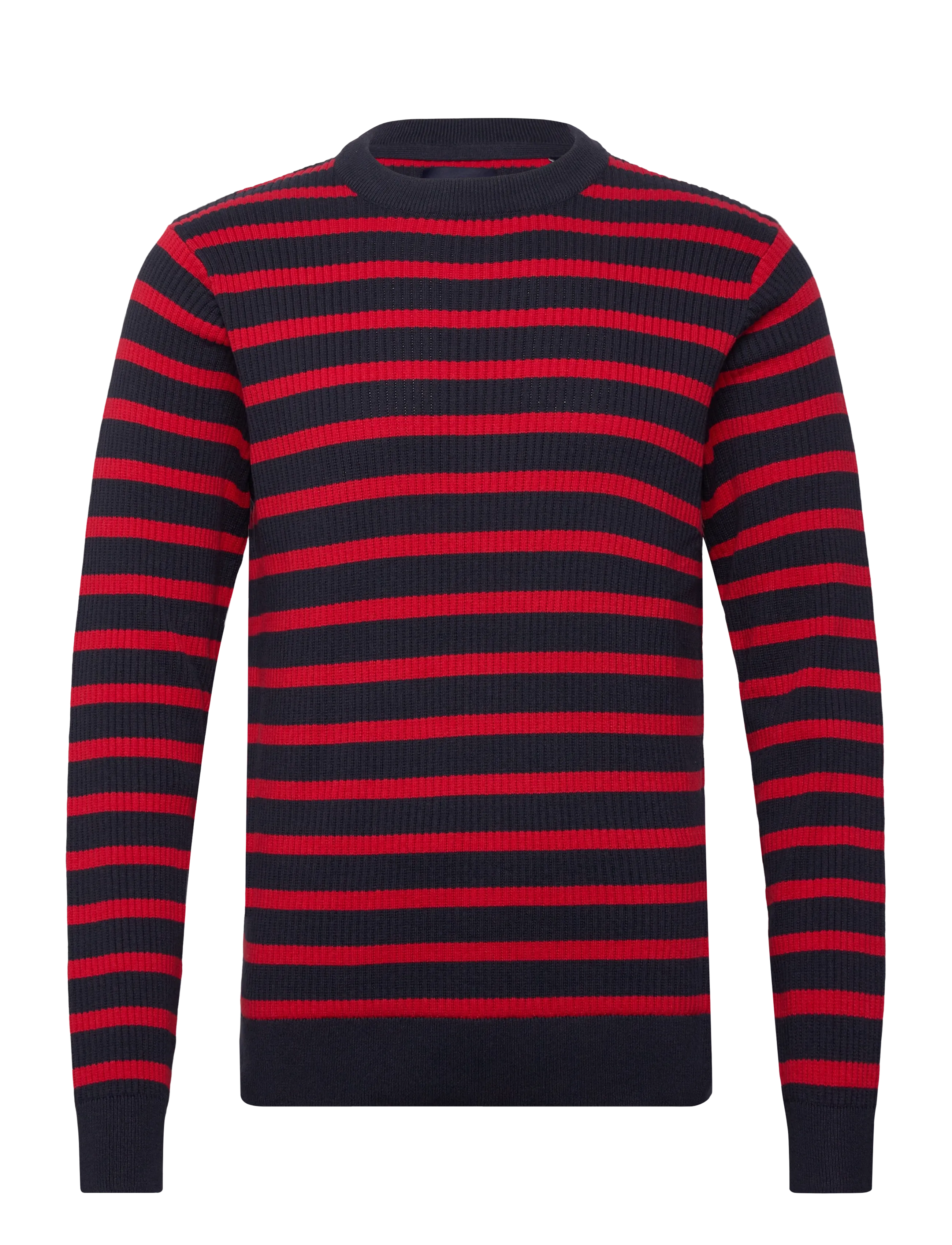 Lindbergh Recycled crew neck knit L/S - Tøj - RED / red