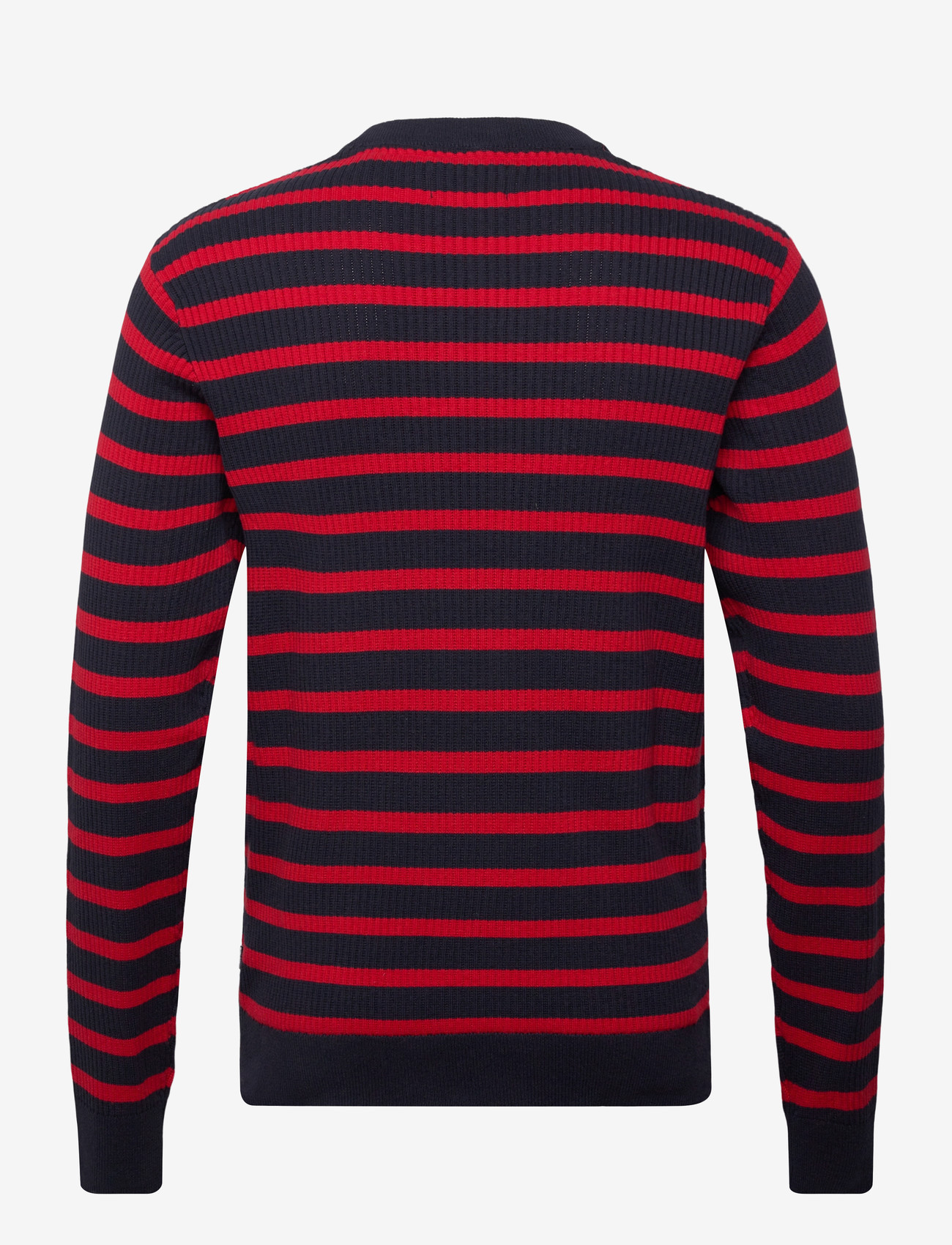 Lindbergh - Recycled crew neck knit L/S - rund hals - red - 2