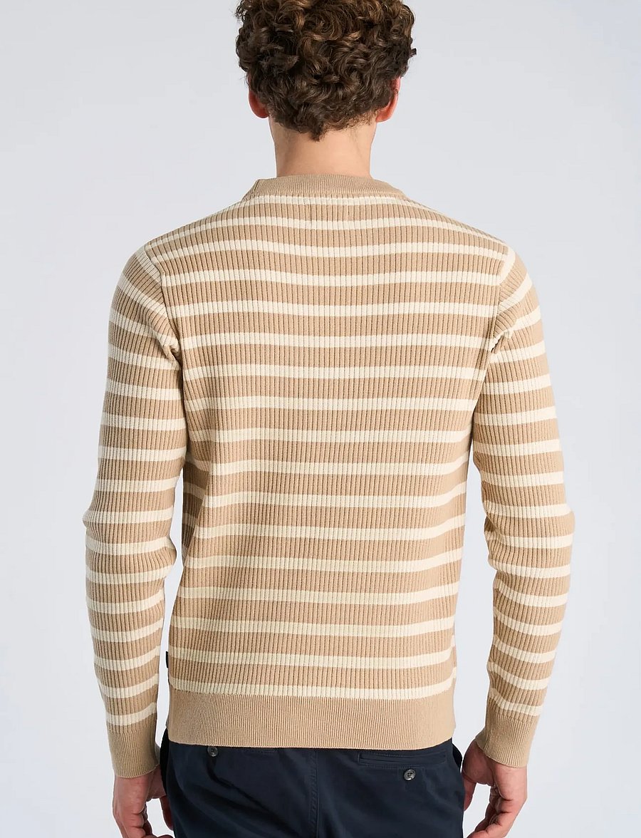 Lindbergh - Recycled crew neck knit L/S - rundhals - sand - 4
