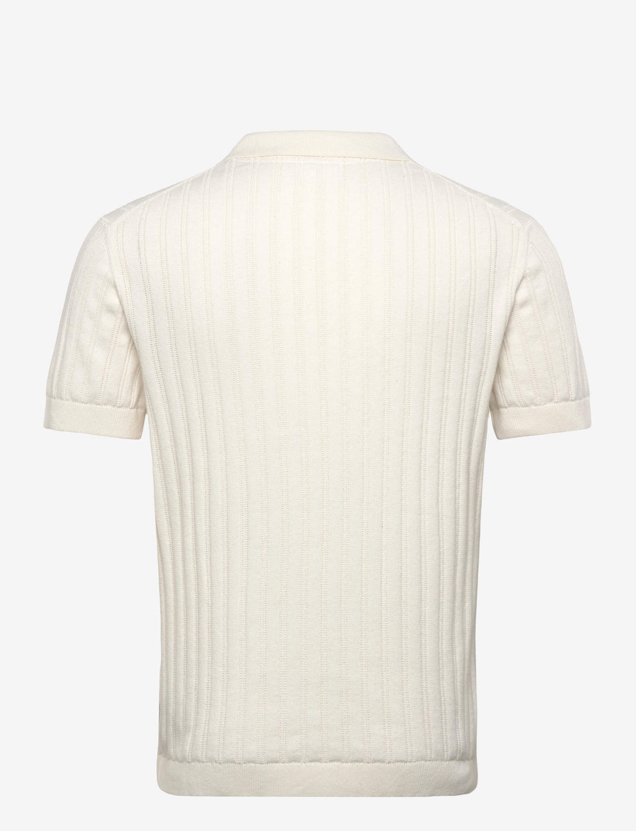 Lindbergh - Knitted S/S v-neck polo - polostrik - off white - 1