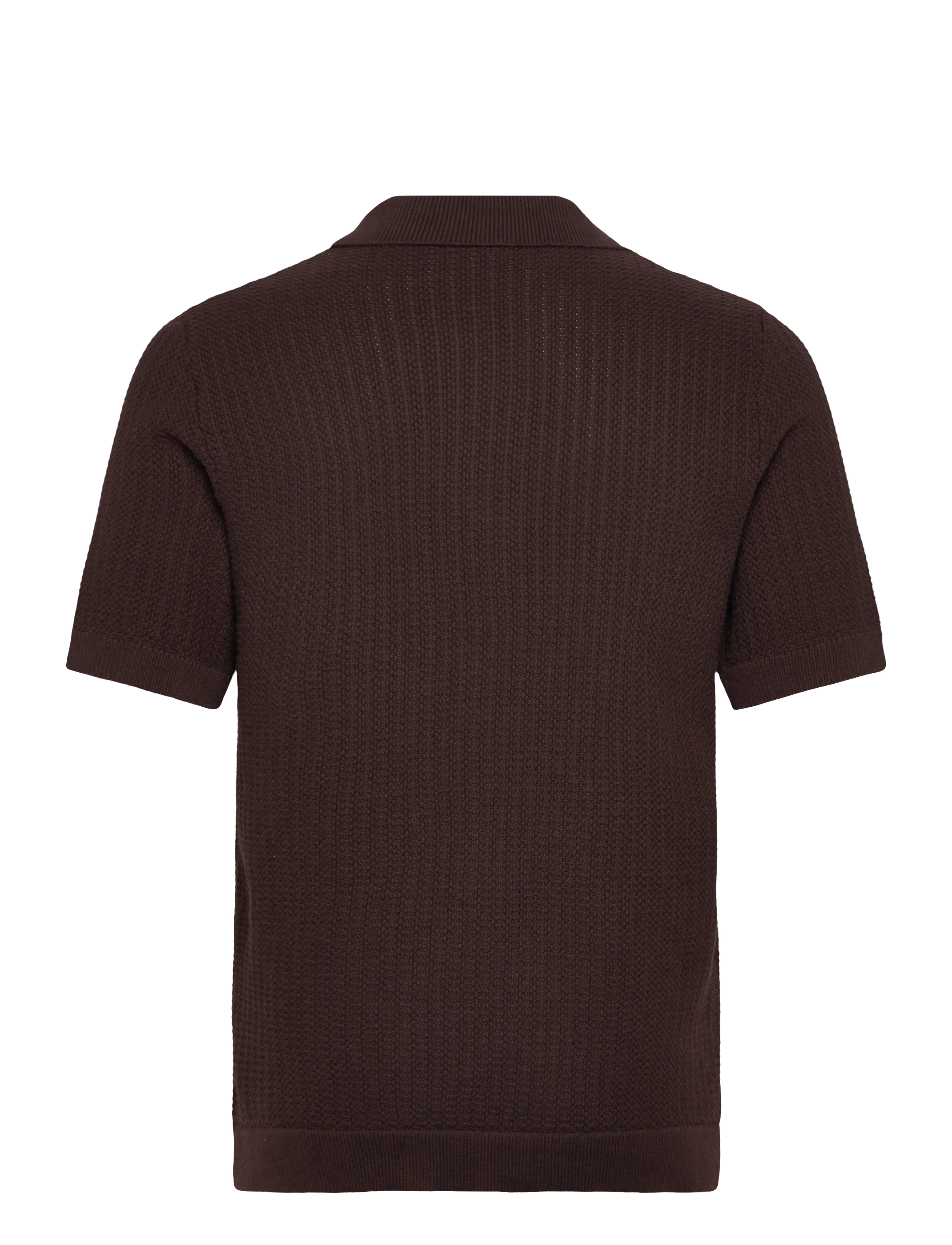 Lindbergh - Knitted polo cardigan - polostrik - brown - 1
