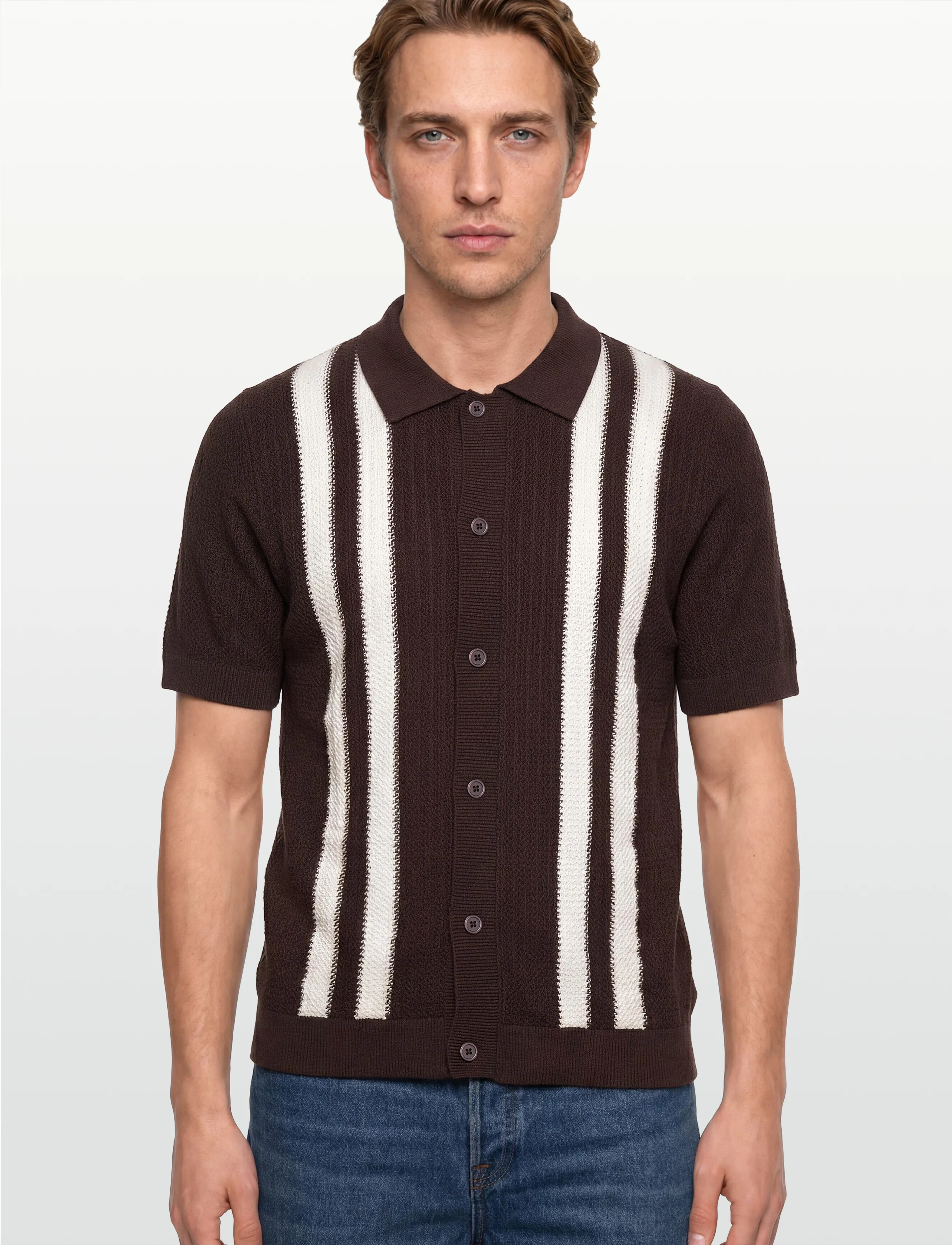 Knitted Polo Cardigan 2
