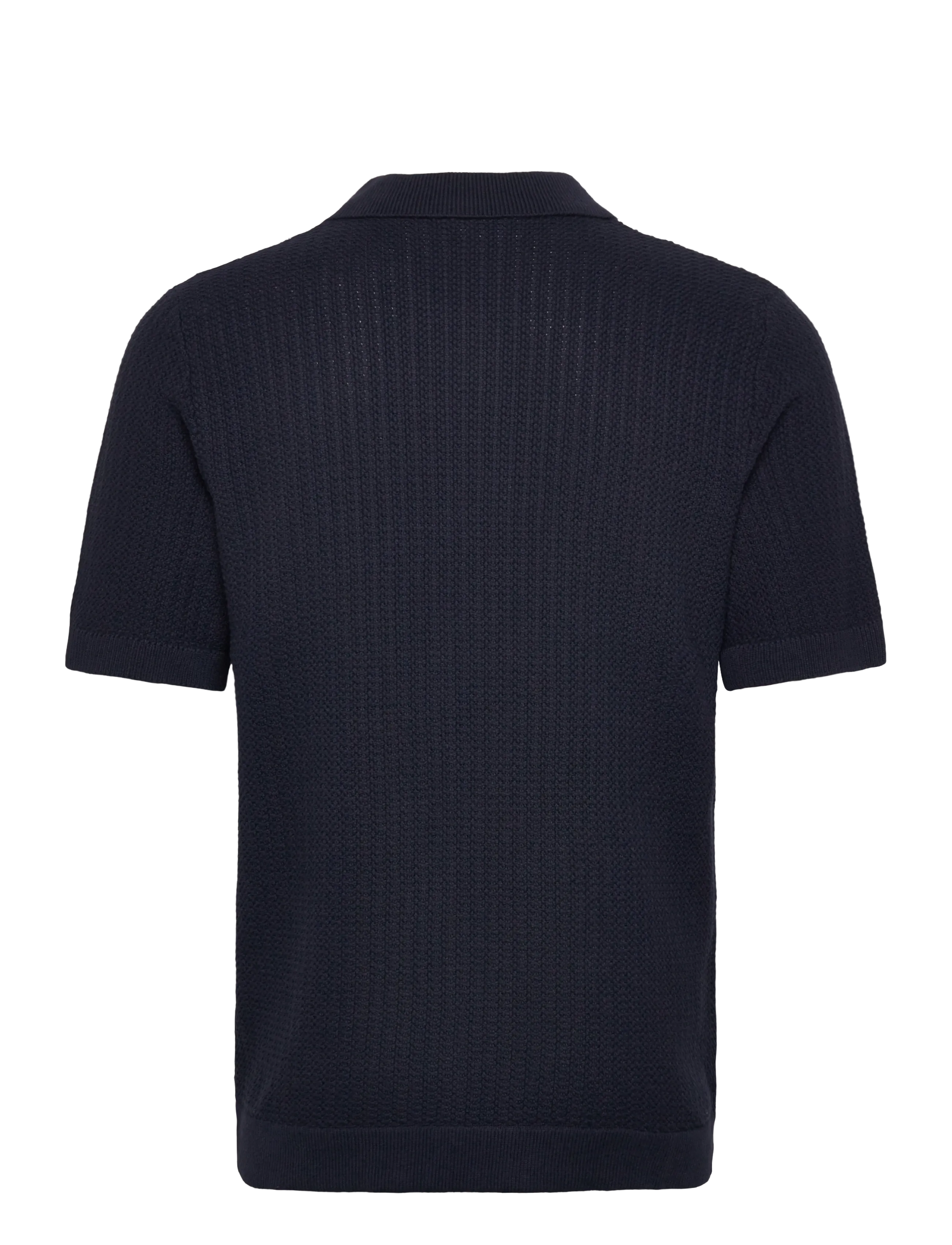 Lindbergh - Knitted polo cardigan - stickade pikéer - navy - 1