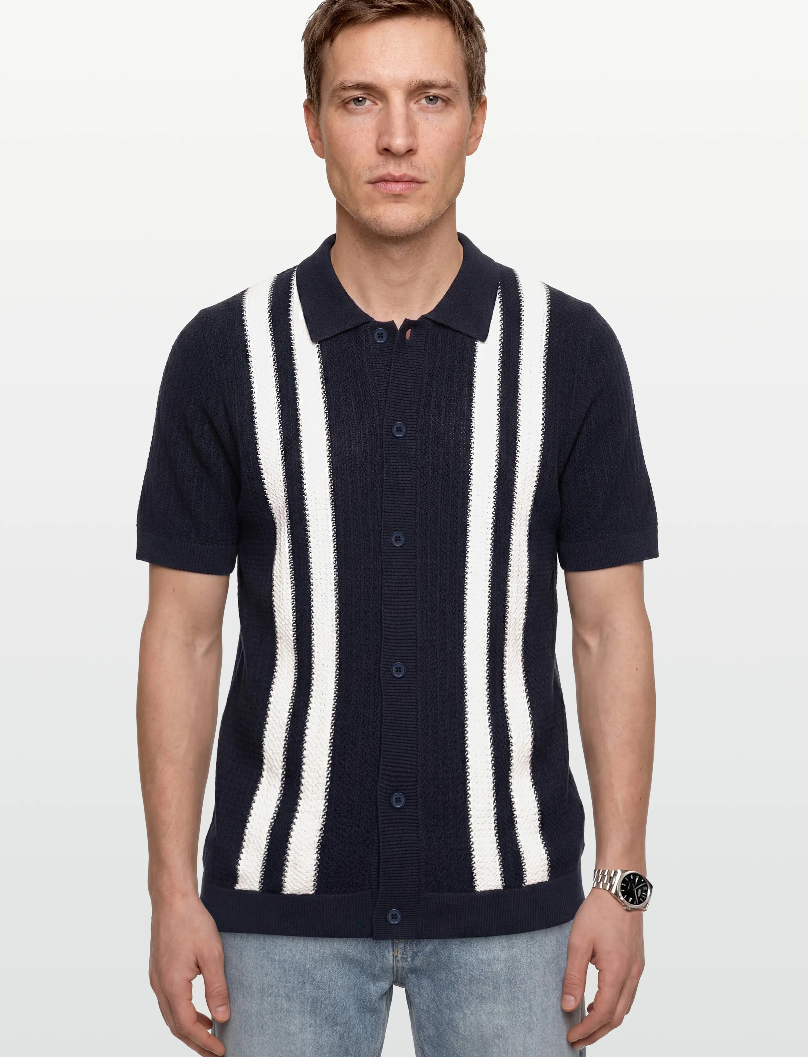 Knitted Polo Cardigan 2