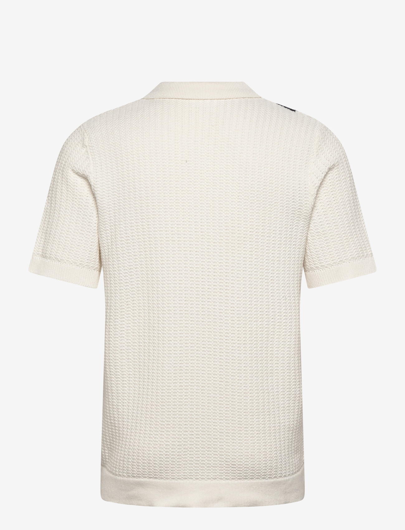 Lindbergh - Knitted polo cardigan - kootud polosärgid - off white - 1