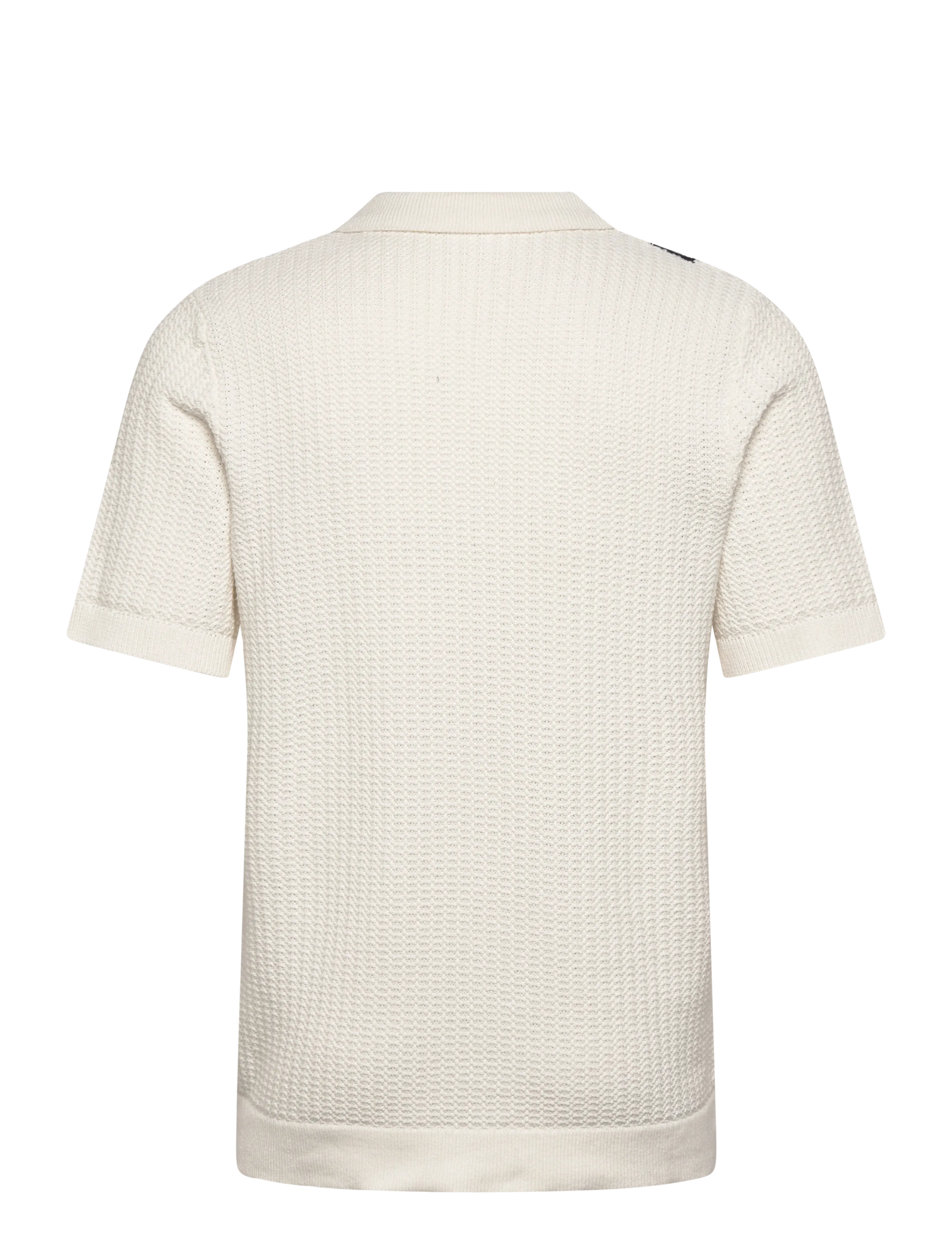 Lindbergh - Knitted polo cardigan - knitted polos - off white - 1