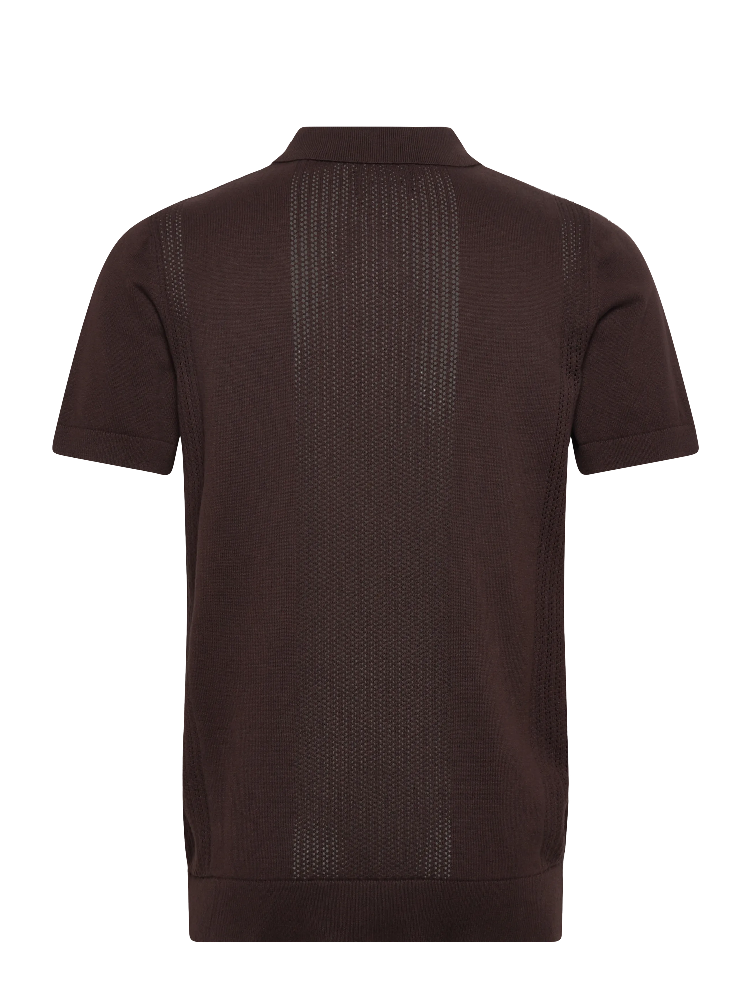 Lindbergh - Knitted polo shirt - kudumid - ebony brown - 2