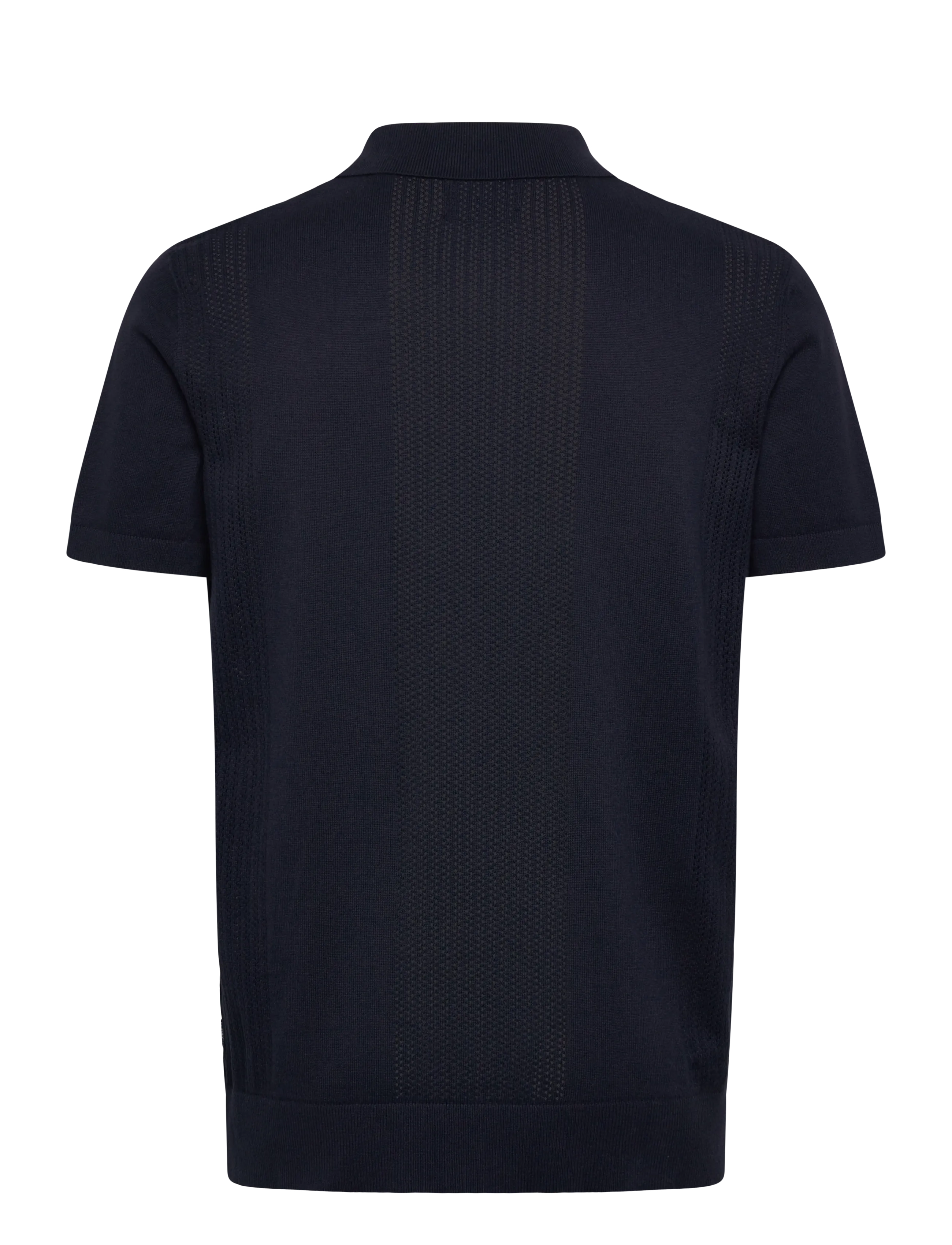 Lindbergh - Knitted polo shirt - mænd - navy - 2