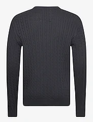 Lindbergh - O-neck cable knit - basic-strickmode - navy - 1