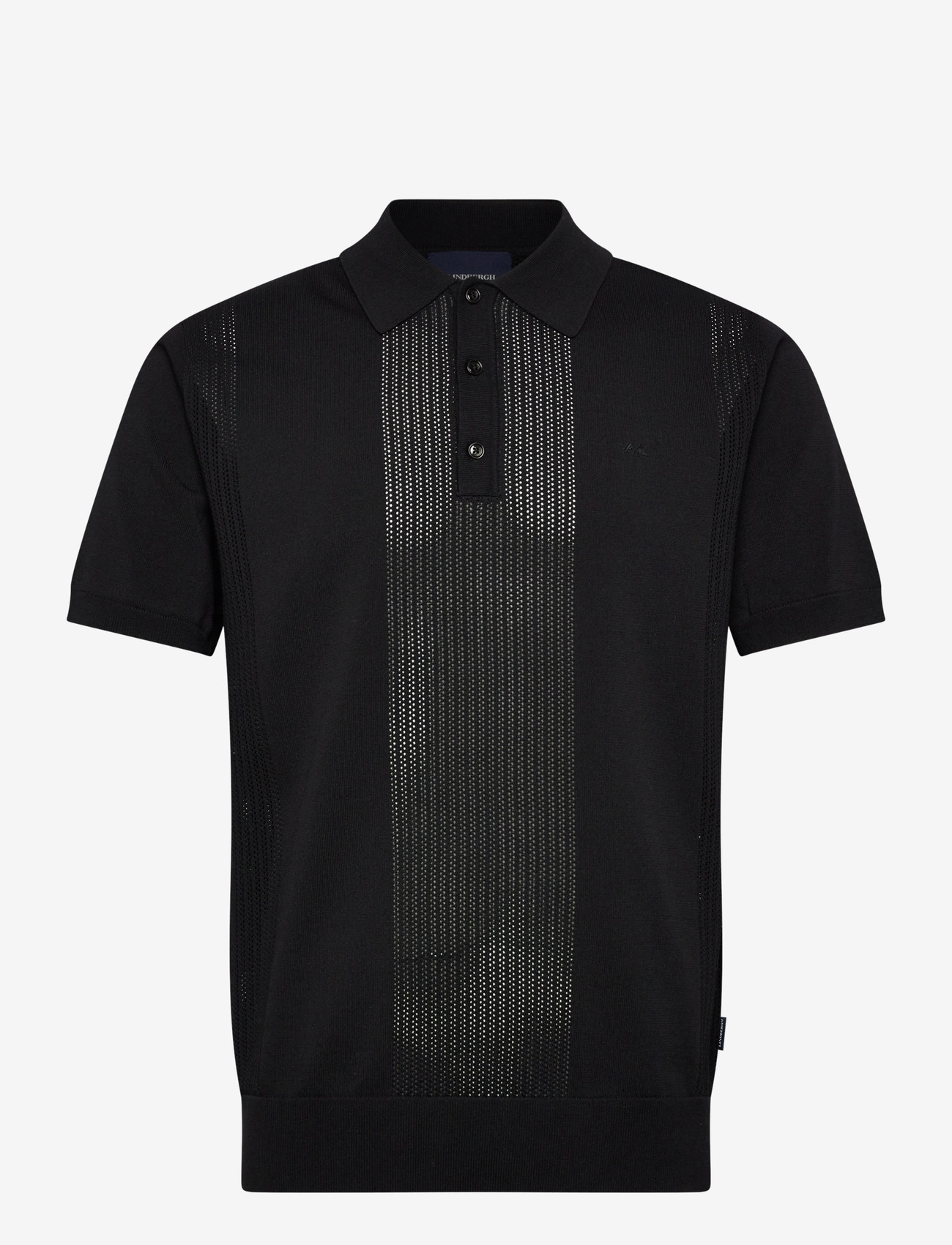 Lindbergh - Structure polo S/S - kurzärmelig - black - 1