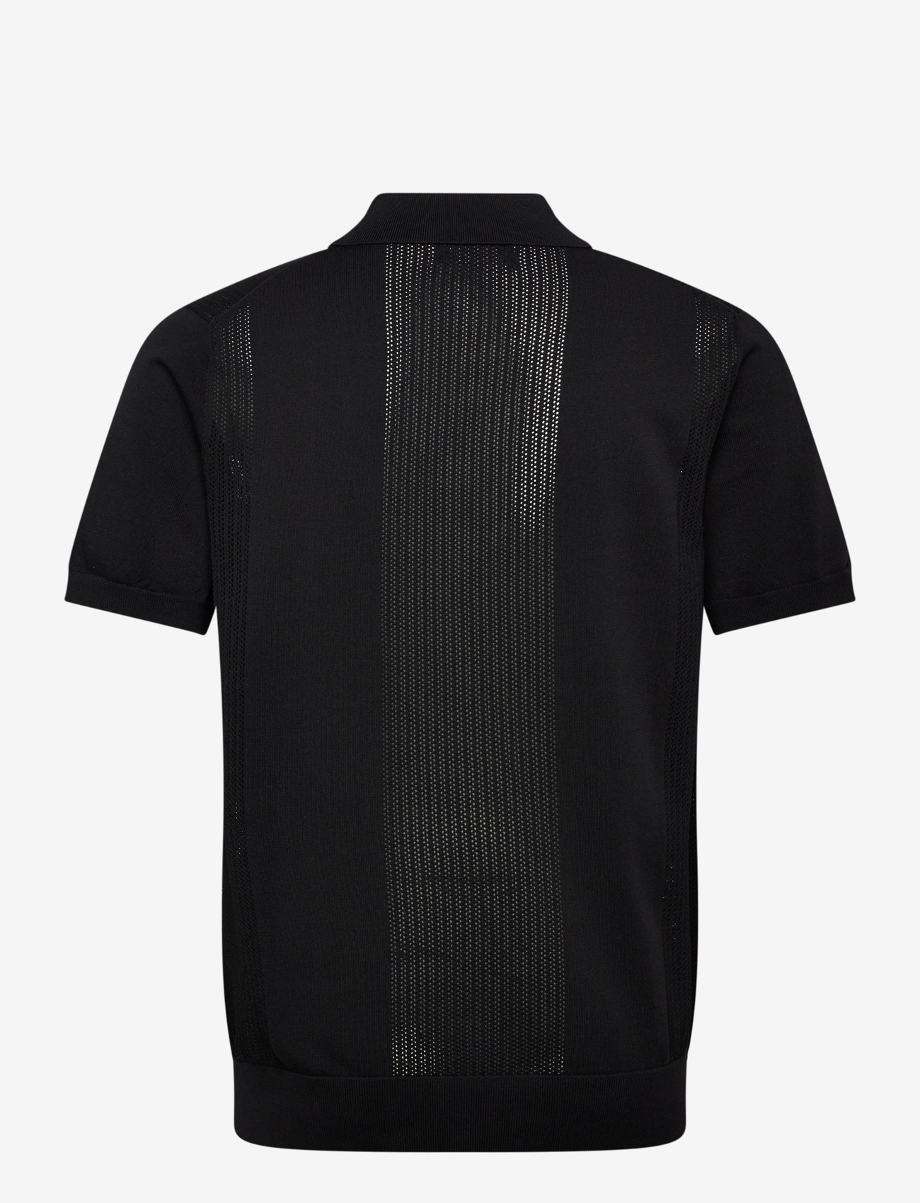 Lindbergh - Structure polo S/S - kurzärmelig - black - 2