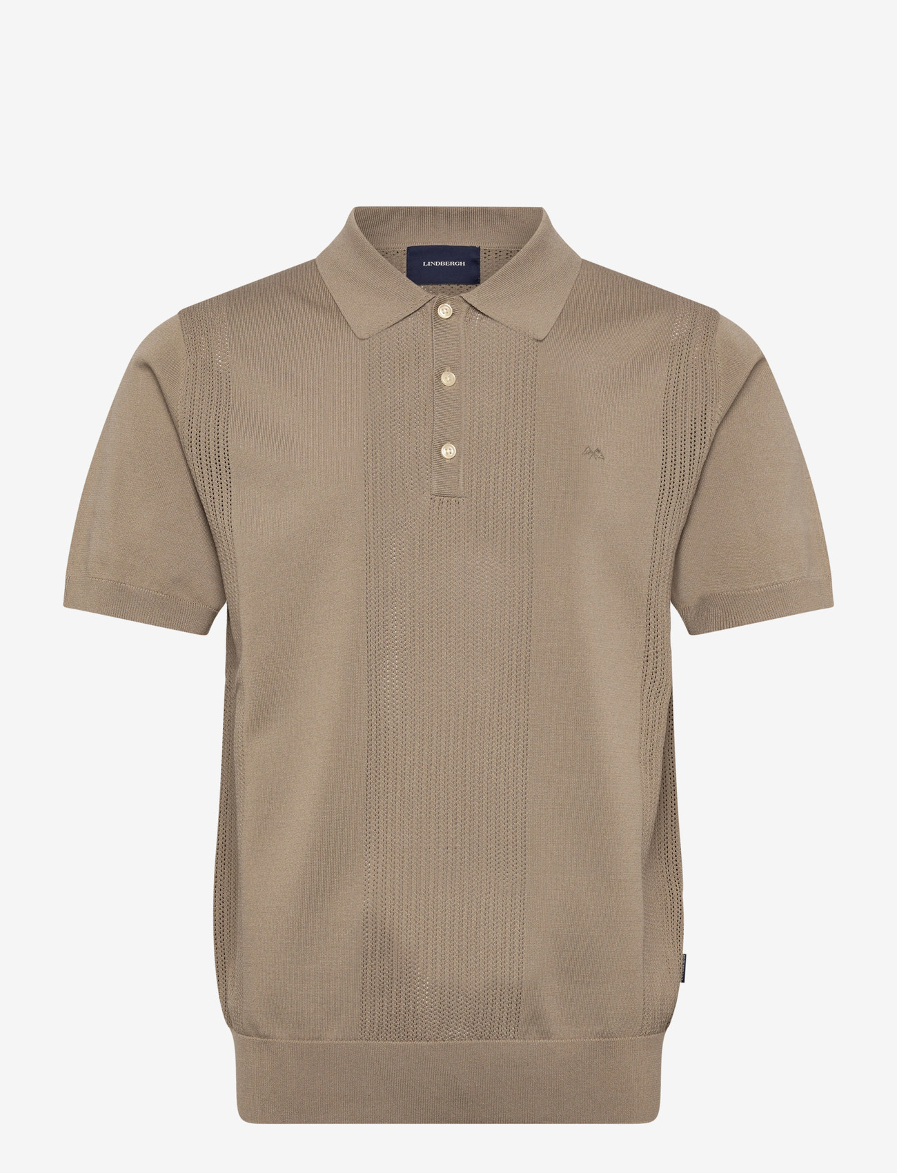 Lindbergh - Structure polo S/S - kortermede - sand - 1