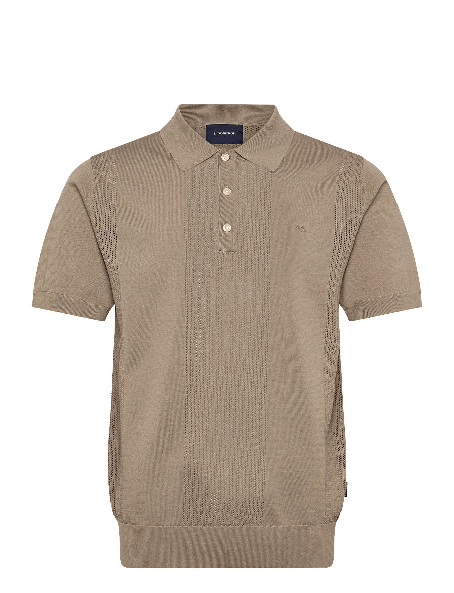 Lindbergh - Structure polo S/S - kurzärmelig - sand - 1