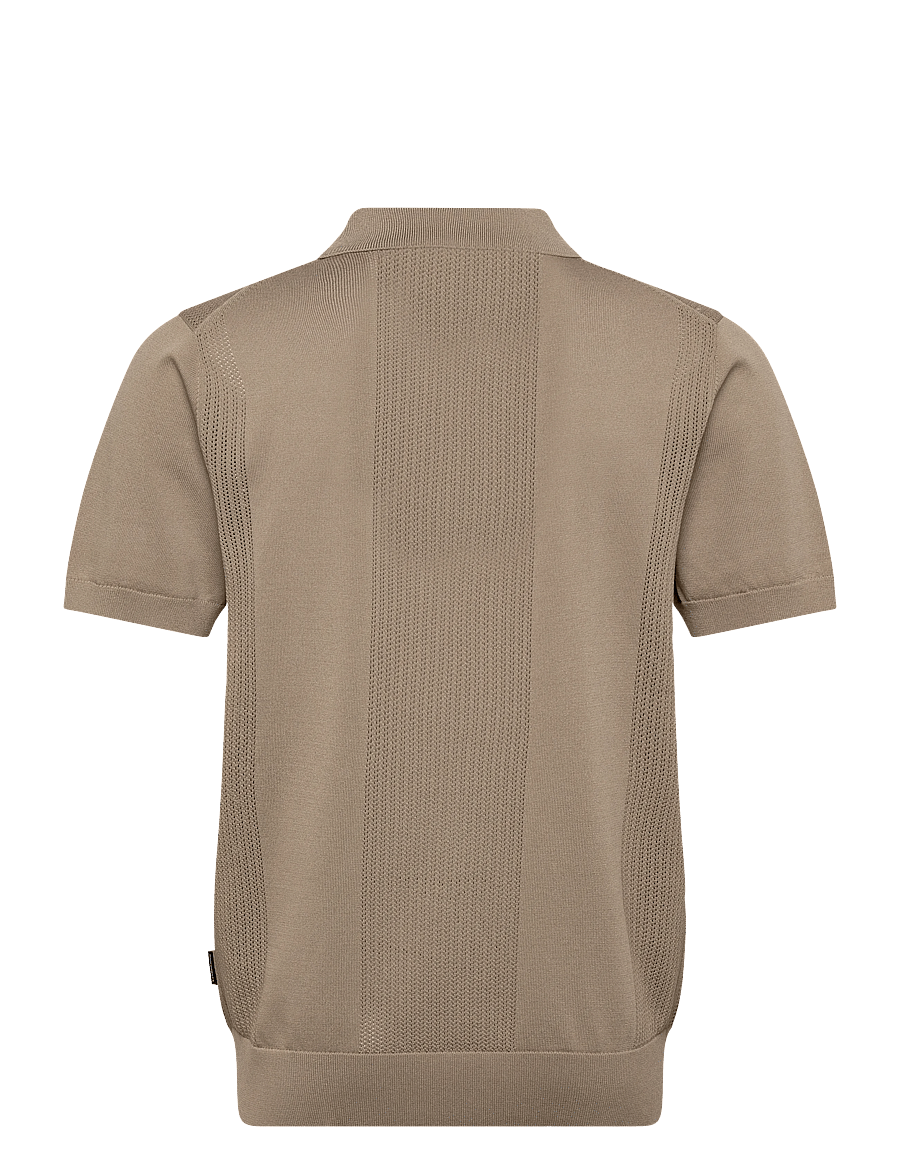 Lindbergh - Structure polo S/S - kurzärmelig - sand - 2