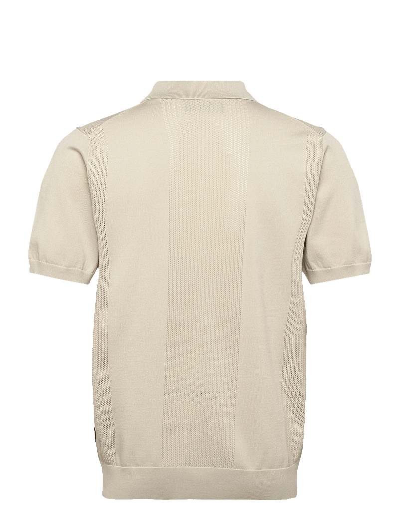 Lindbergh - Structure polo S/S - kurzärmelig - smoke white - 2