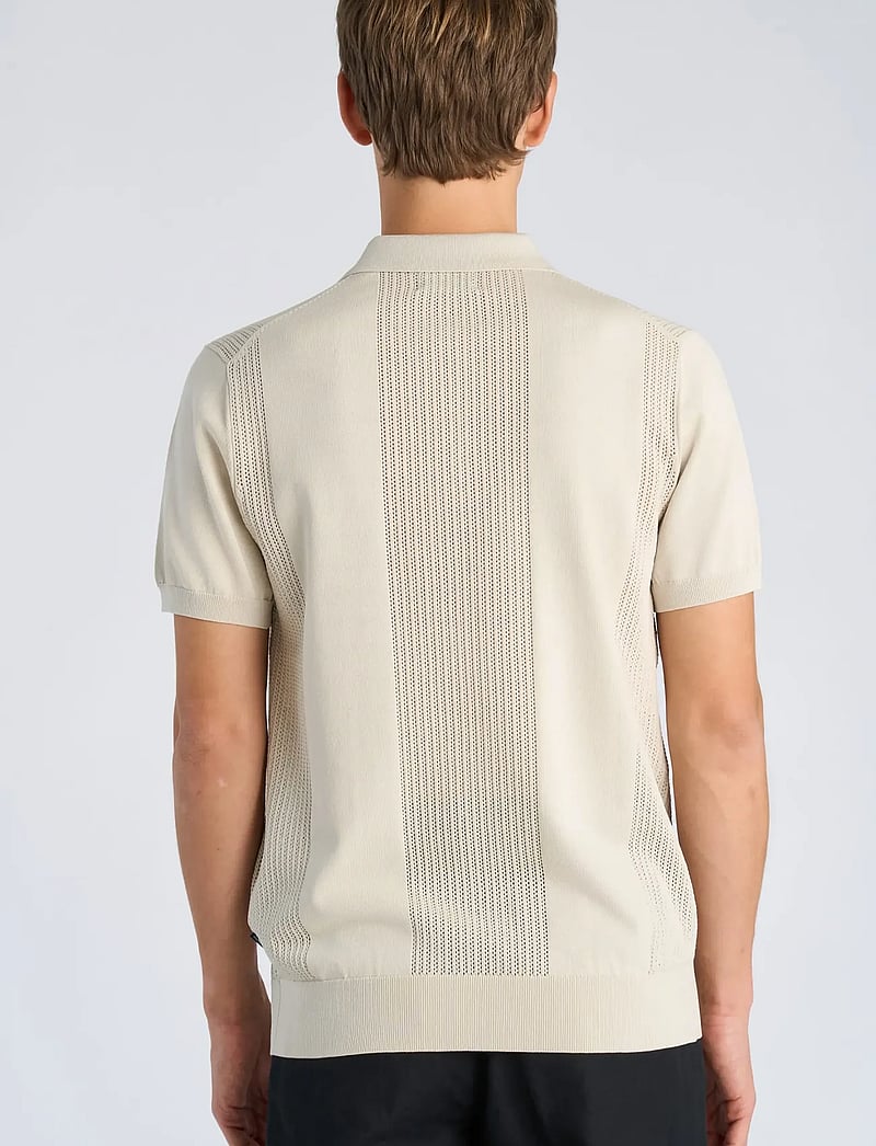 Lindbergh - Structure polo S/S - kurzärmelig - smoke white - 4