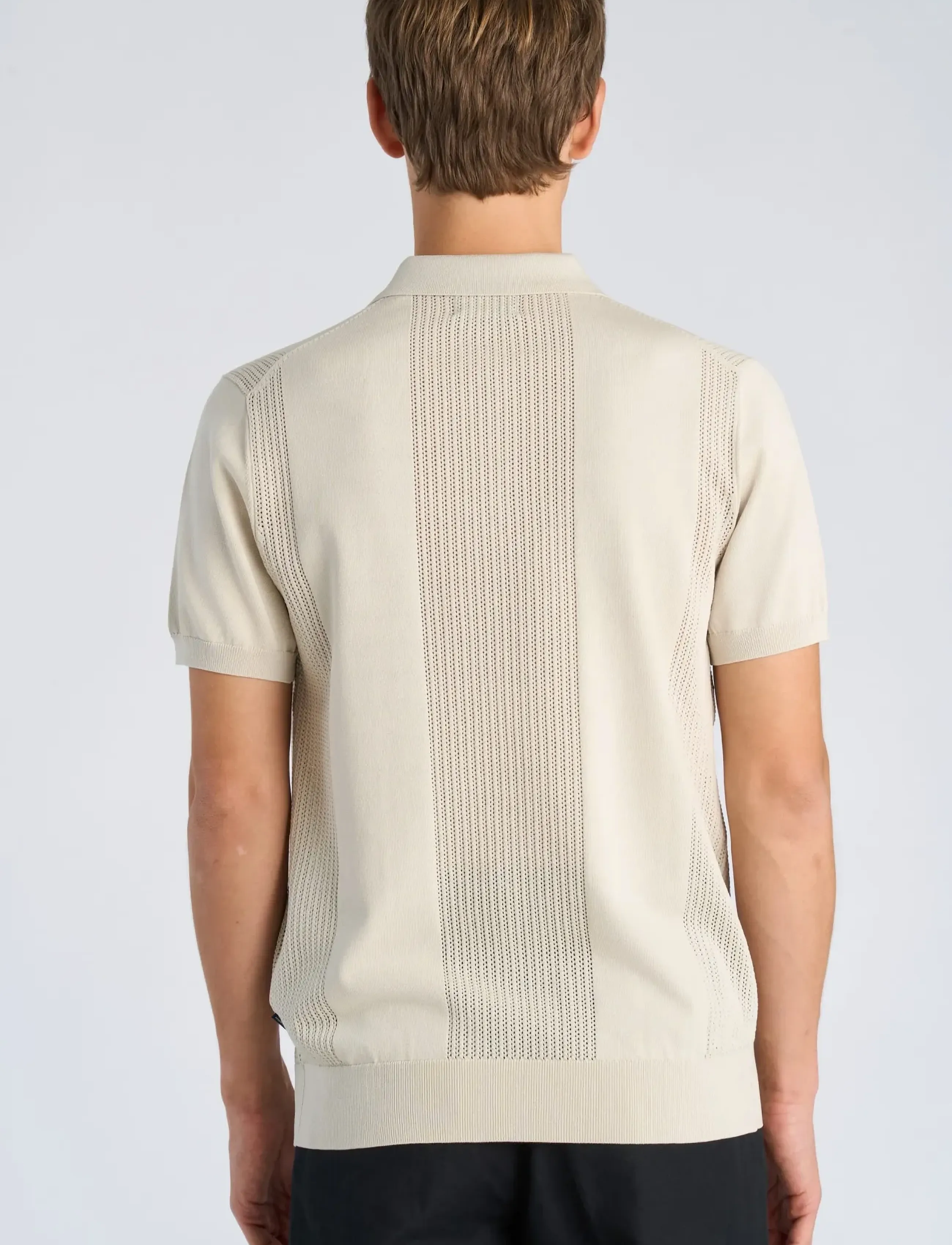 Lindbergh - Structure polo S/S - kortärmade pikéer - smoke white - 4