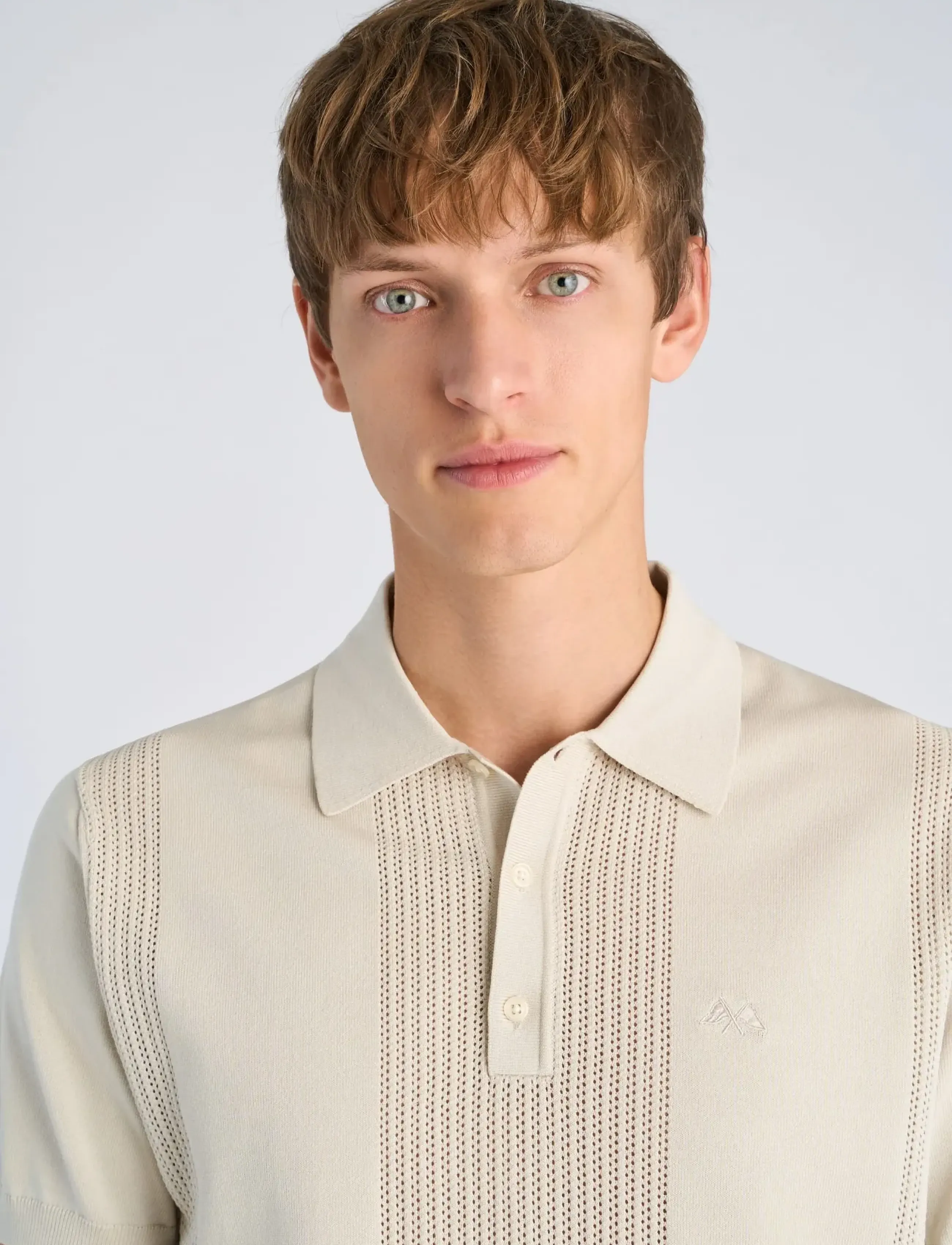 Lindbergh - Structure polo S/S - kortärmade pikéer - smoke white - 5