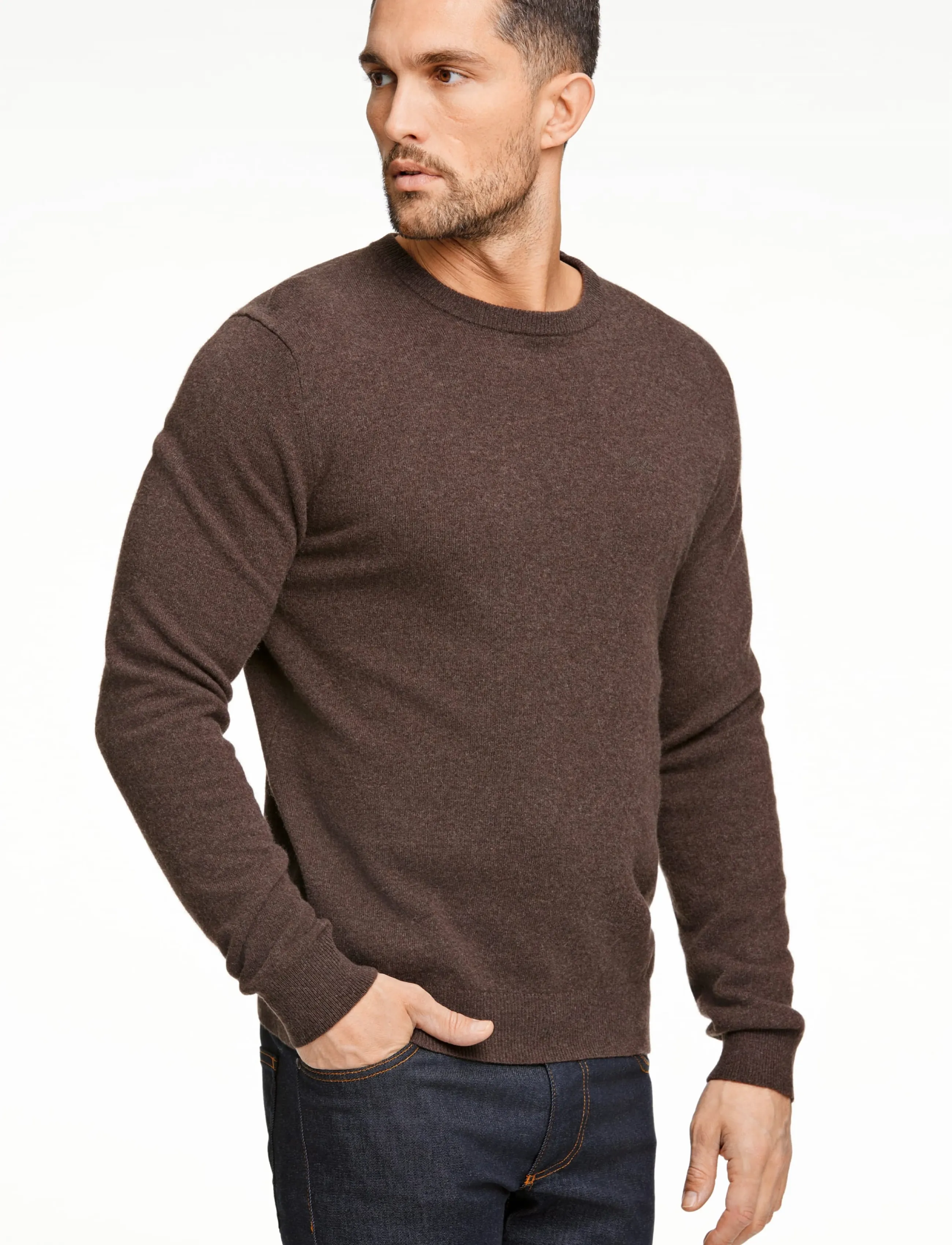 Lindbergh Recycled Lambswool Mix Jumper stickade tröjor herr – bild 2