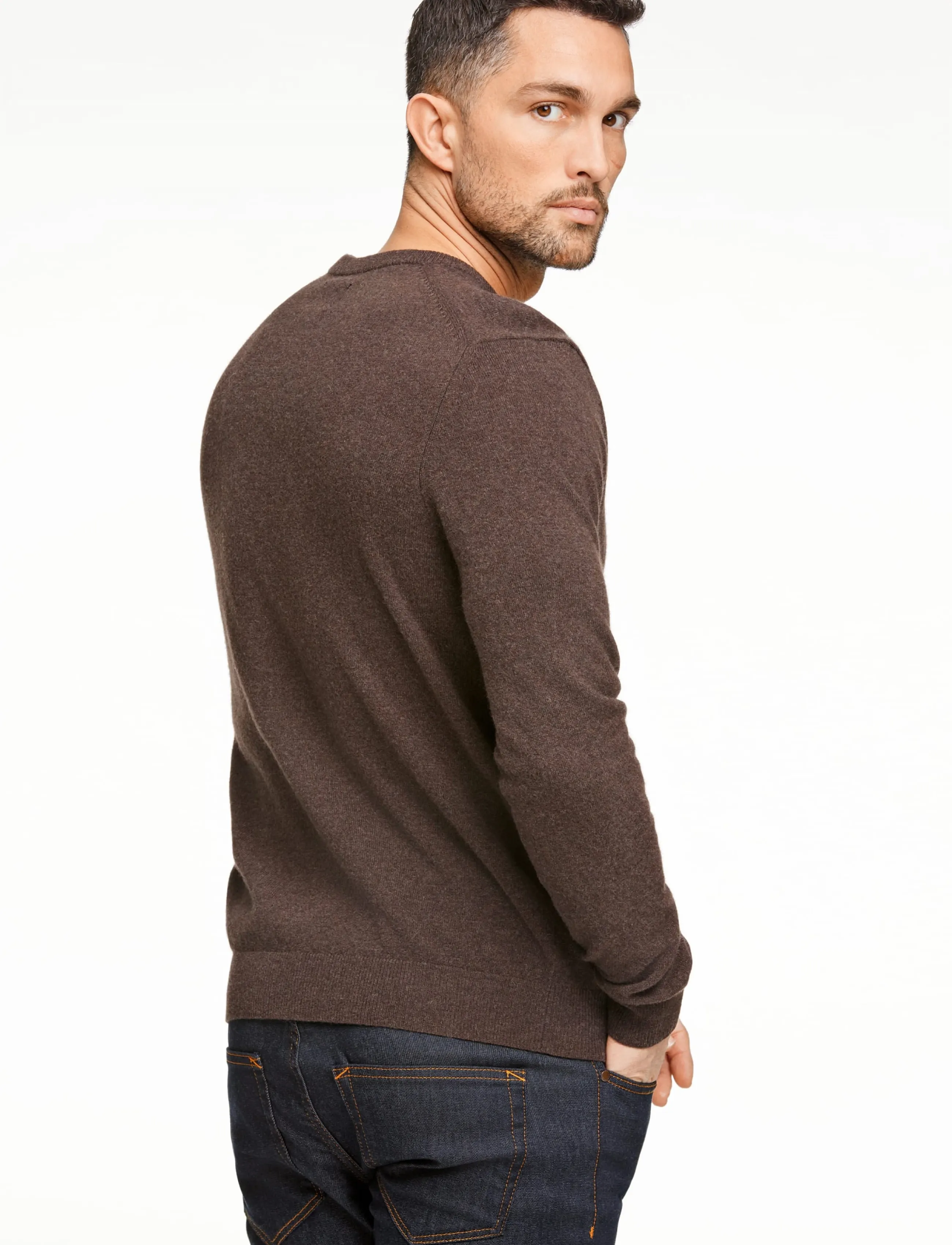 Lindbergh Recycled Lambswool Mix Jumper stickade tröjor herr – bild 3