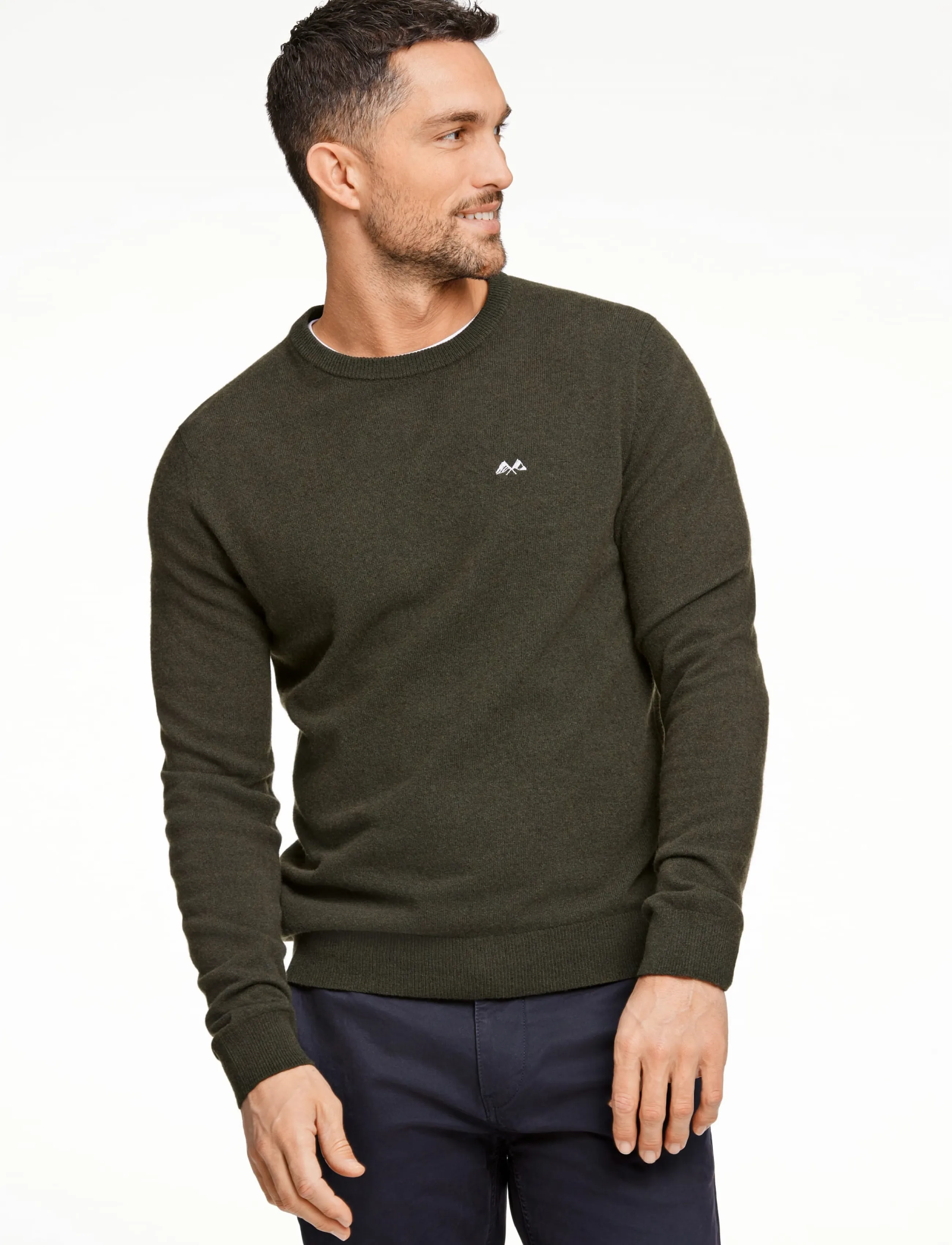 Lindbergh Recycled Lambswool Mix Jumper stickade tröjor herr – bild 2