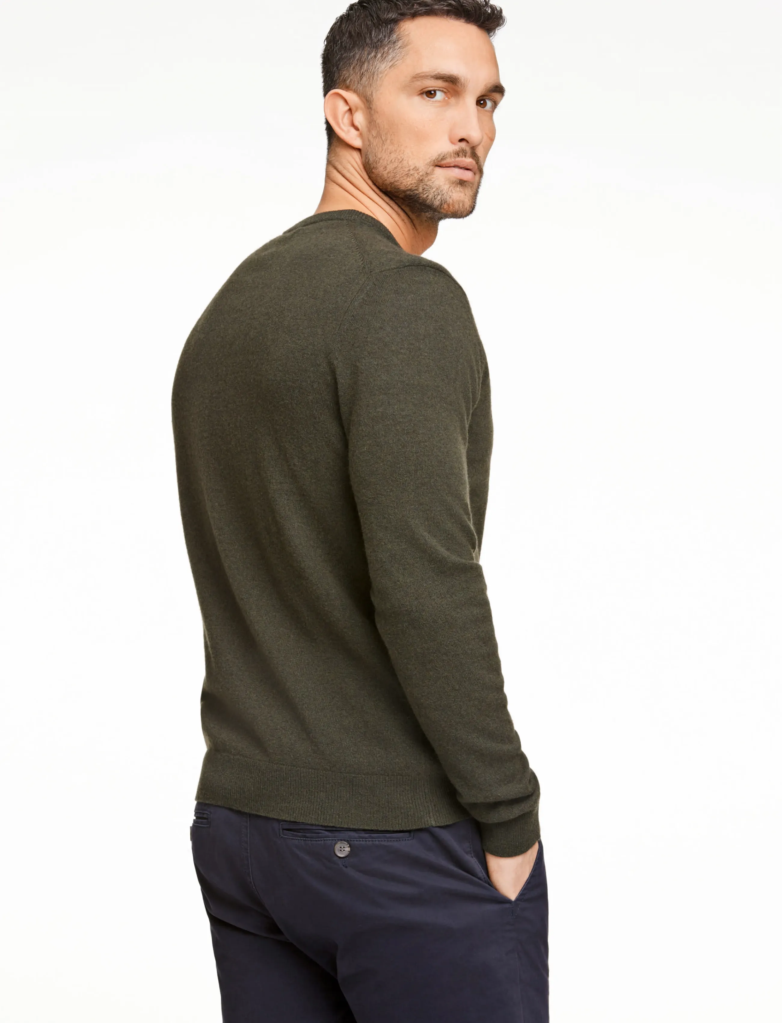 Lindbergh Recycled Lambswool Mix Jumper stickade tröjor herr – bild 3