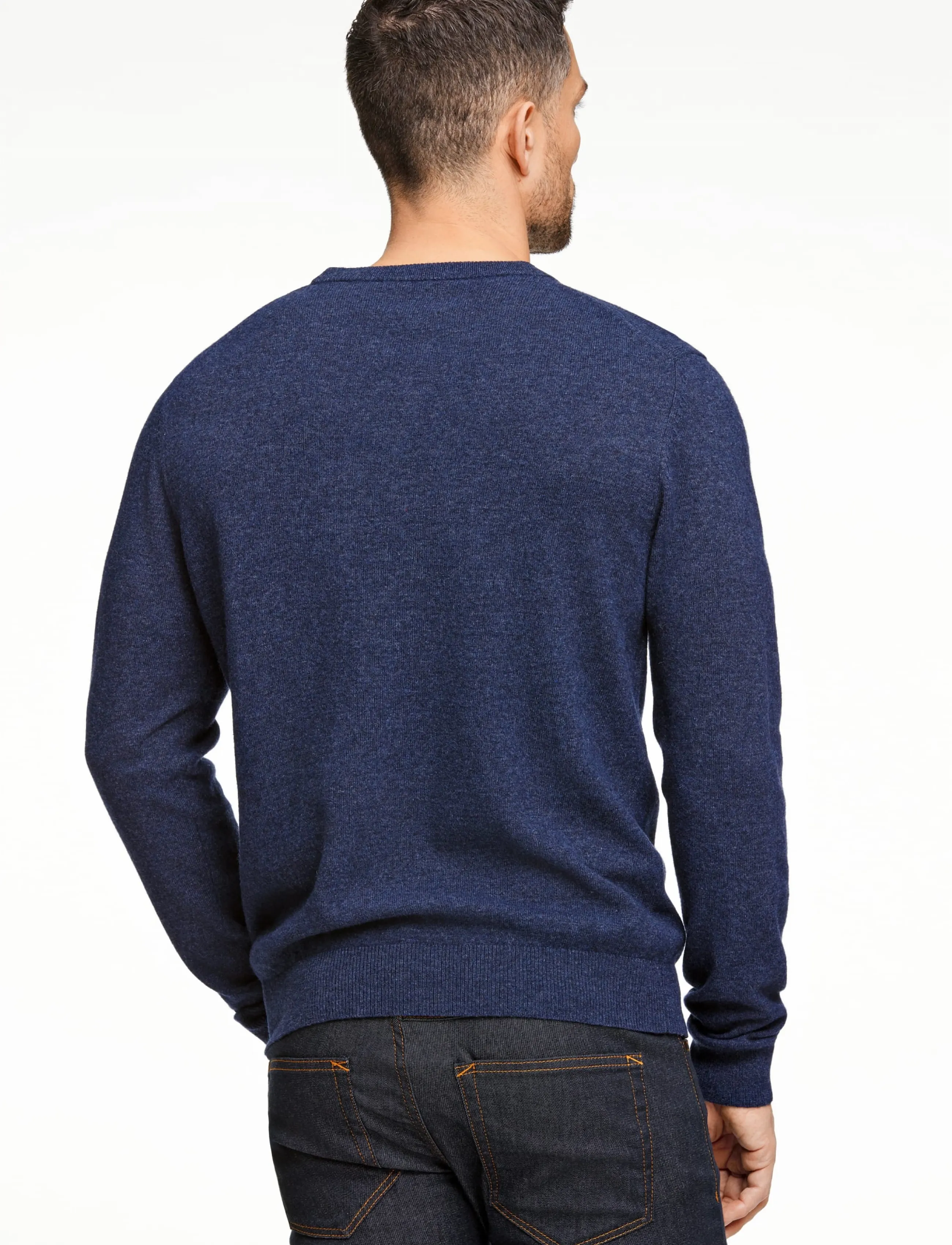 Lindbergh Recycled Lambswool Mix Jumper stickade tröjor herr – bild 3