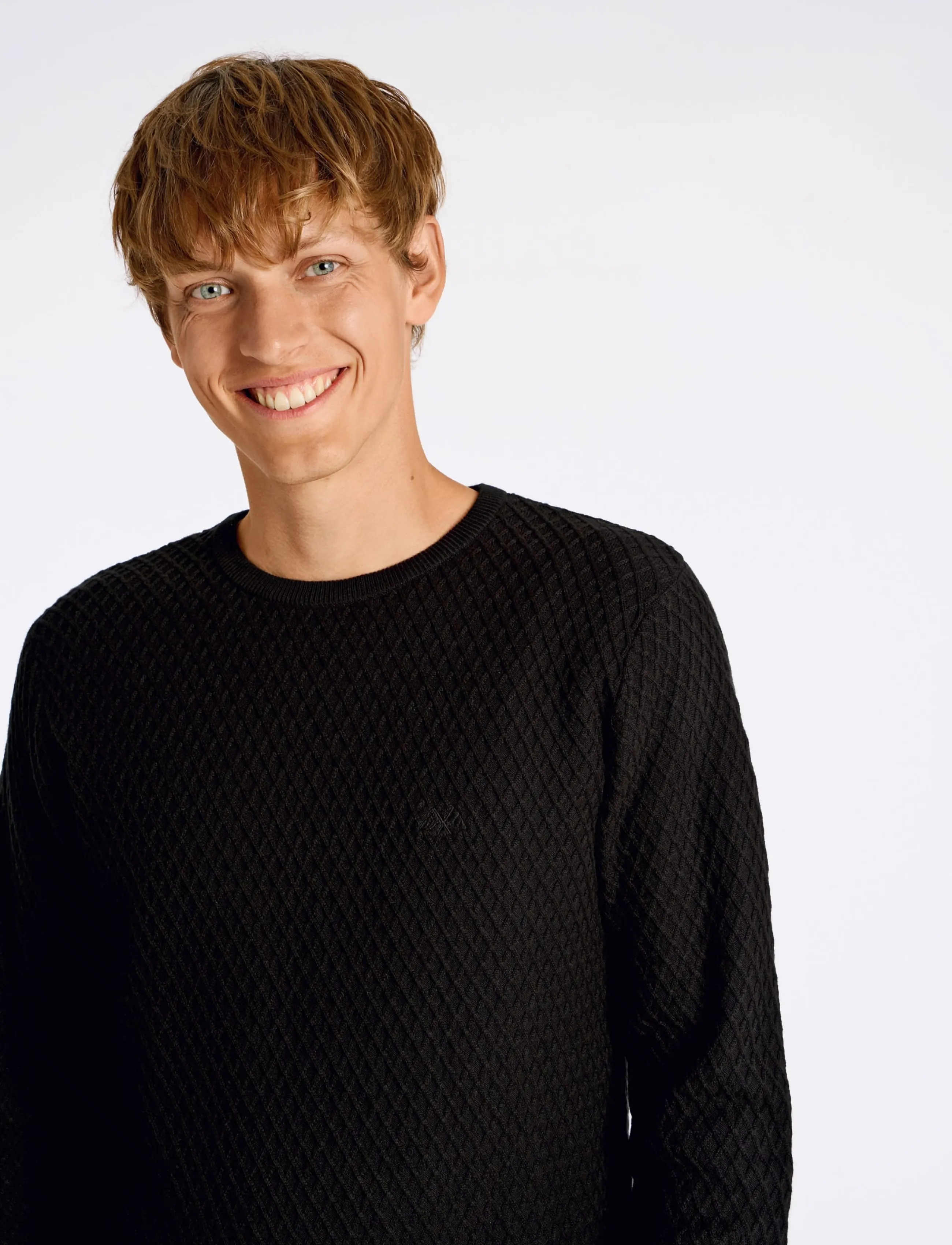 Lindbergh Cable Knit Jumper stickade tröjor herr – bild 4