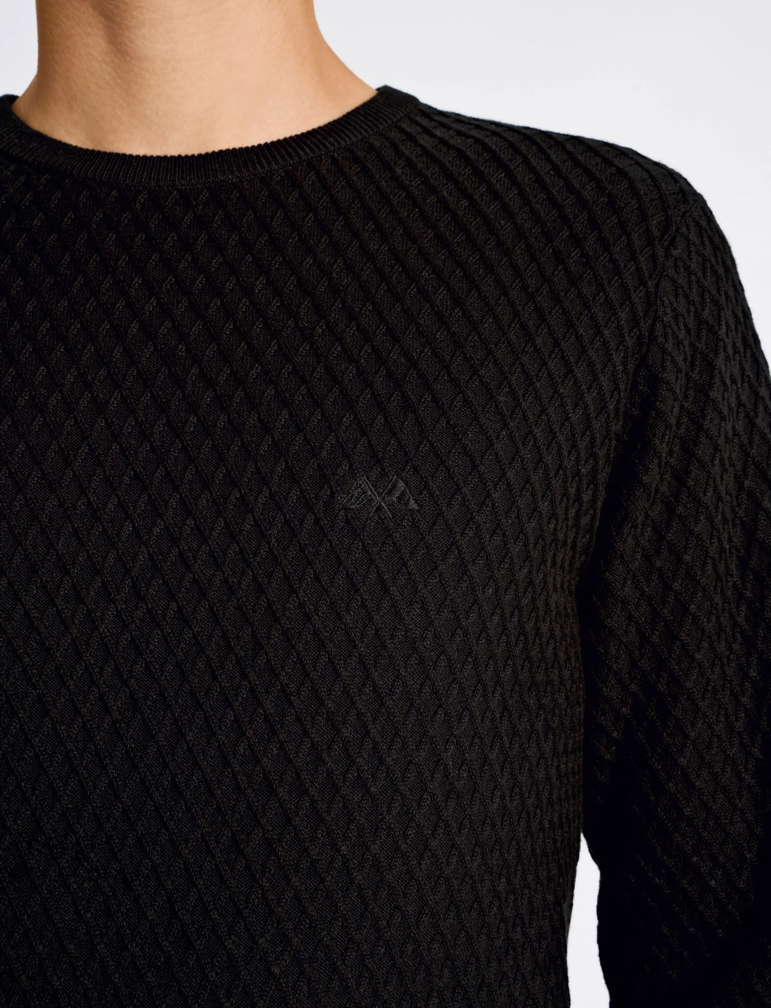 Lindbergh Cable Knit Jumper stickade tröjor herr – bild 5