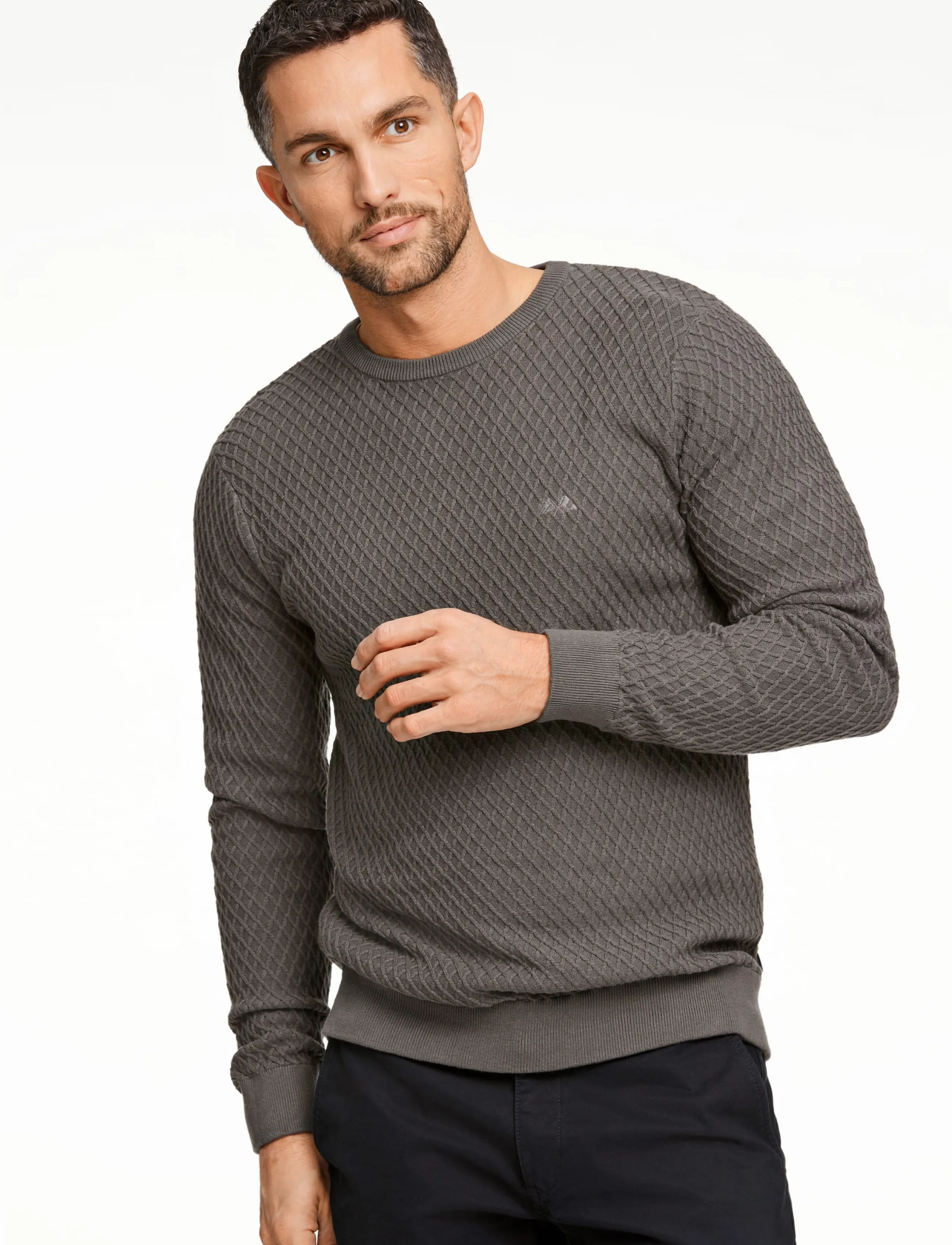 Lindbergh Cable Knit Jumper stickade tröjor herr – bild 2