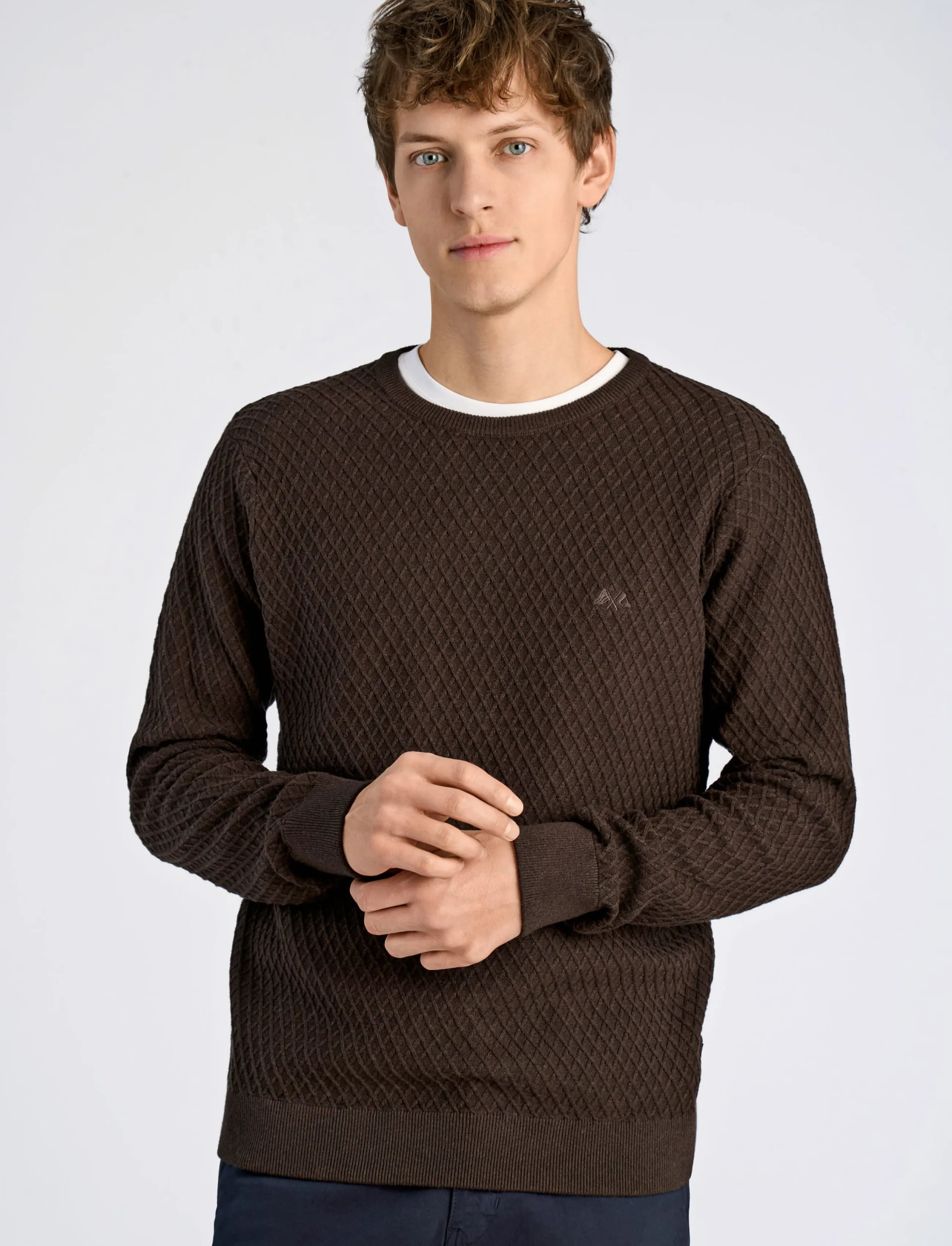 Lindbergh Cable Knit Jumper stickade tröjor herr – bild 3